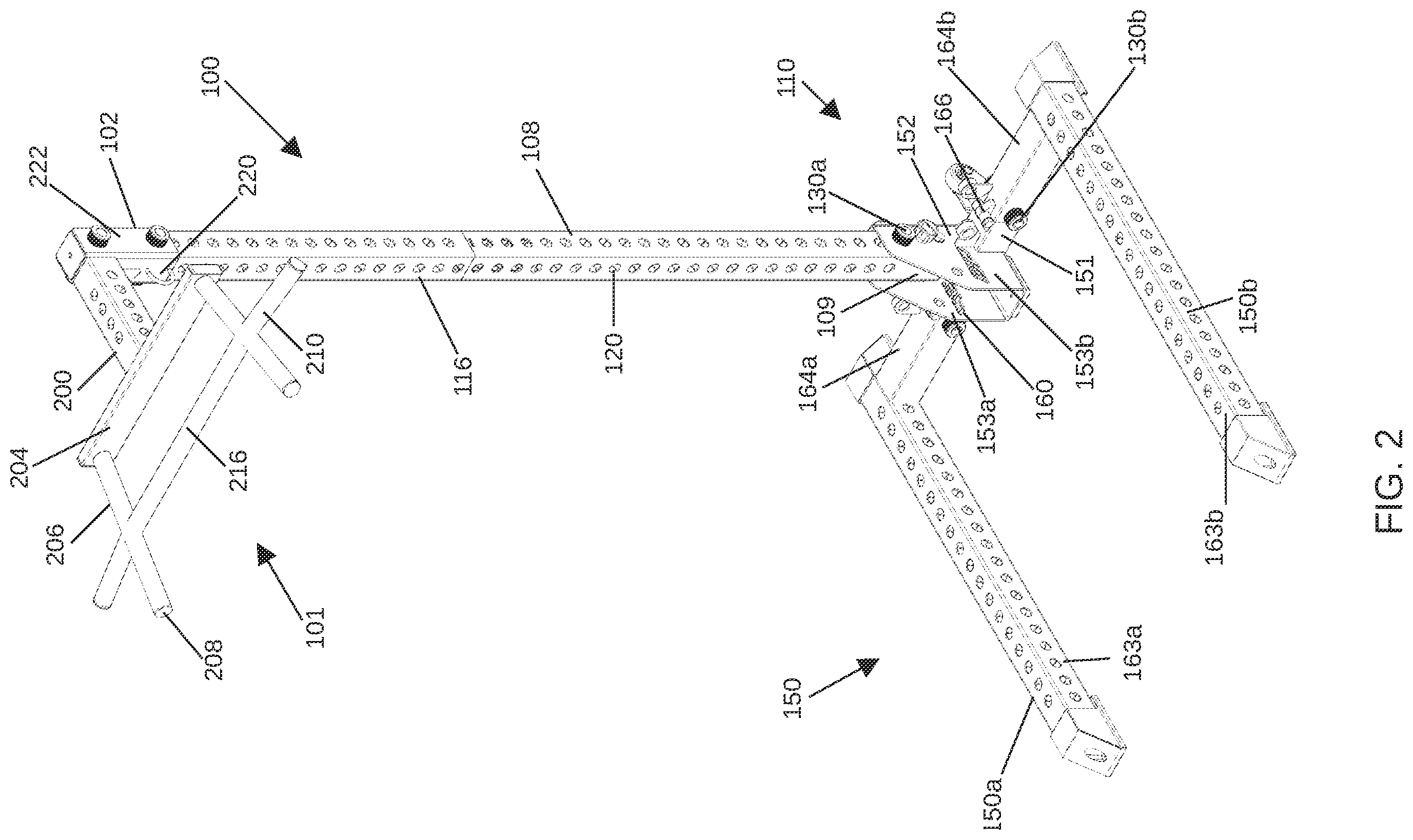 Patent US12569717 Figure 2 – Exercise stand for an attachment