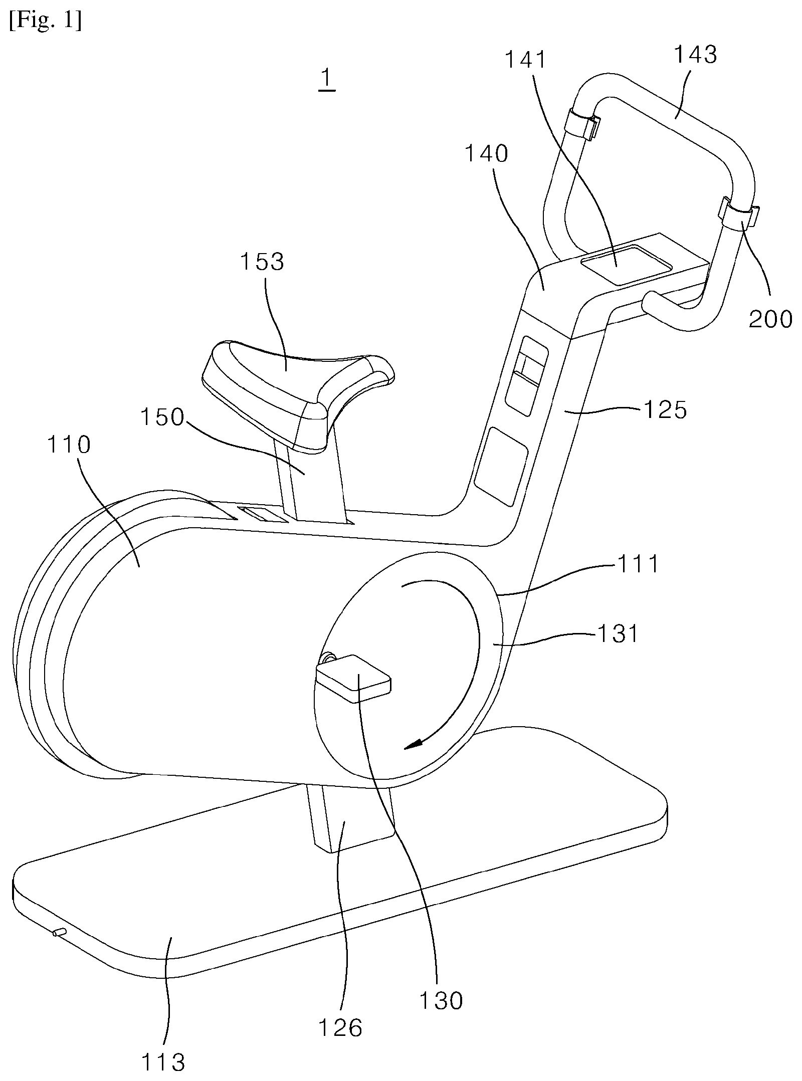 Patent US12569718 Figure 1 – Switch assembly for regulating rotary load and fitness bike comprising the same