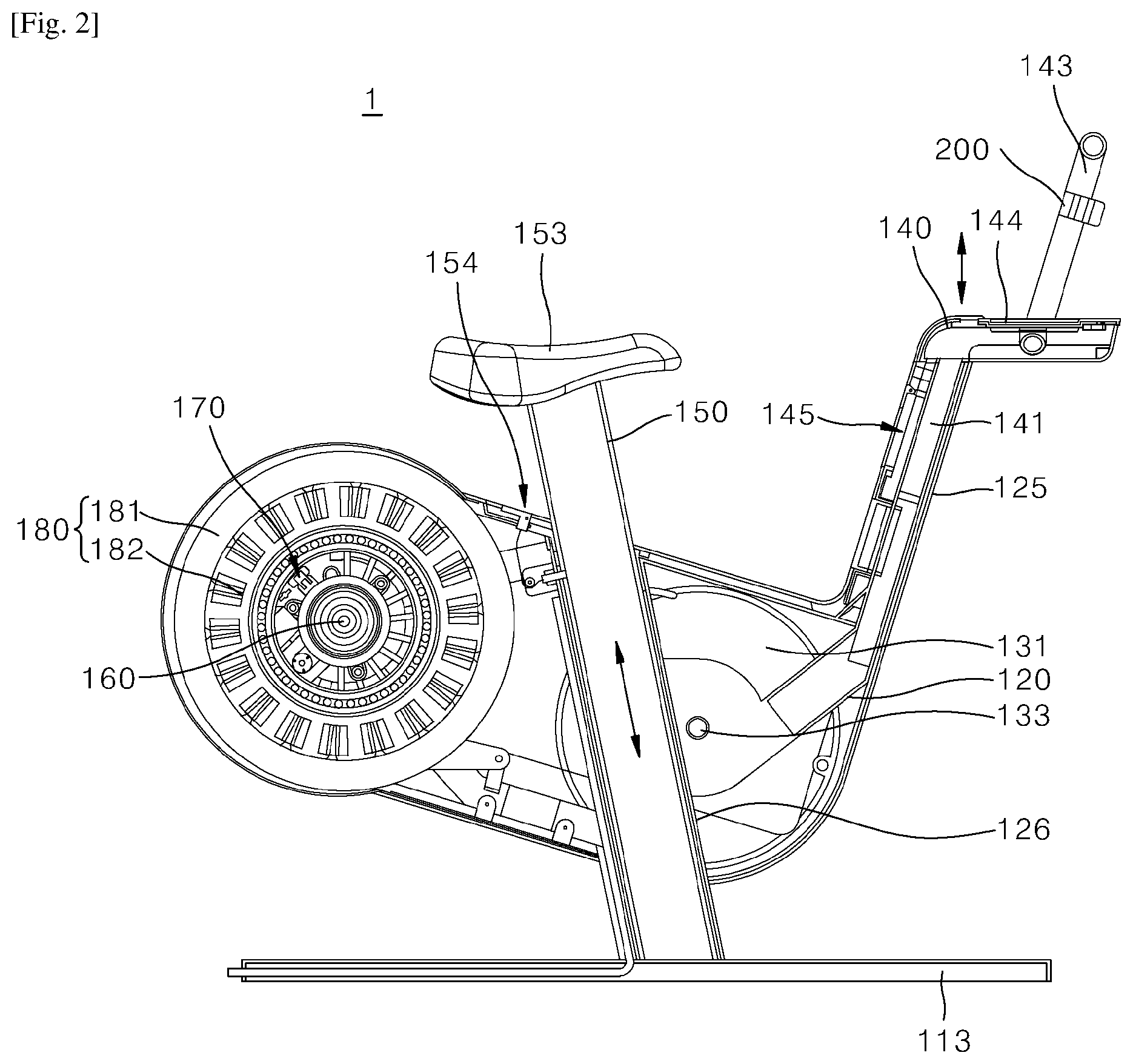 Patent US12569718 Figure 2 – Switch assembly for regulating rotary load and fitness bike comprising the same