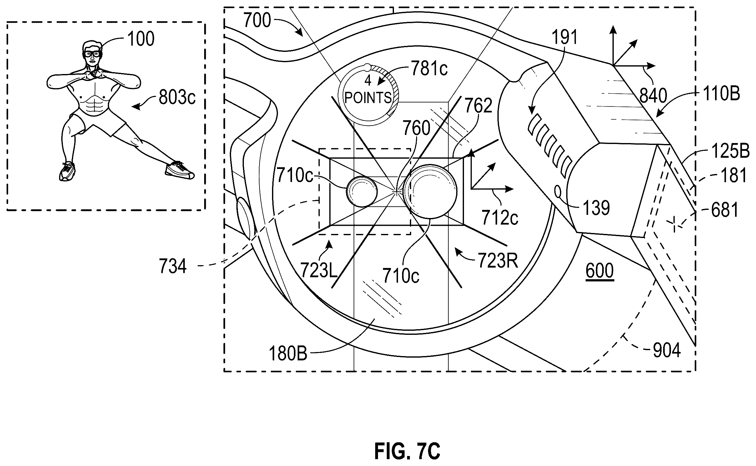 Patent US12569721 Figure 13 – Virtual evaluation tools for augmented reality exercise experiences