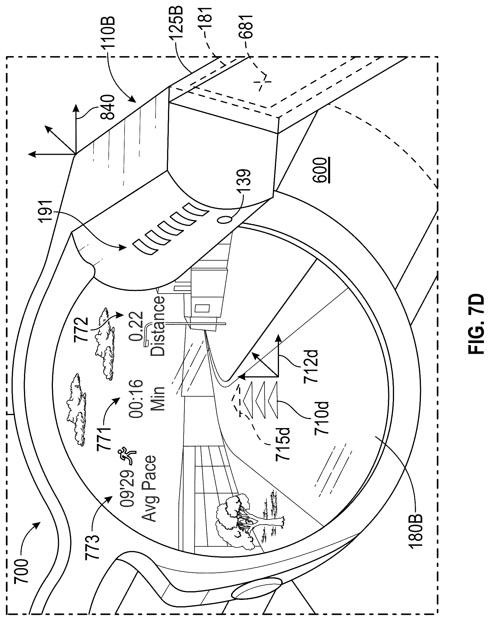 Patent US12569721 Figure 14 – Virtual evaluation tools for augmented reality exercise experiences
