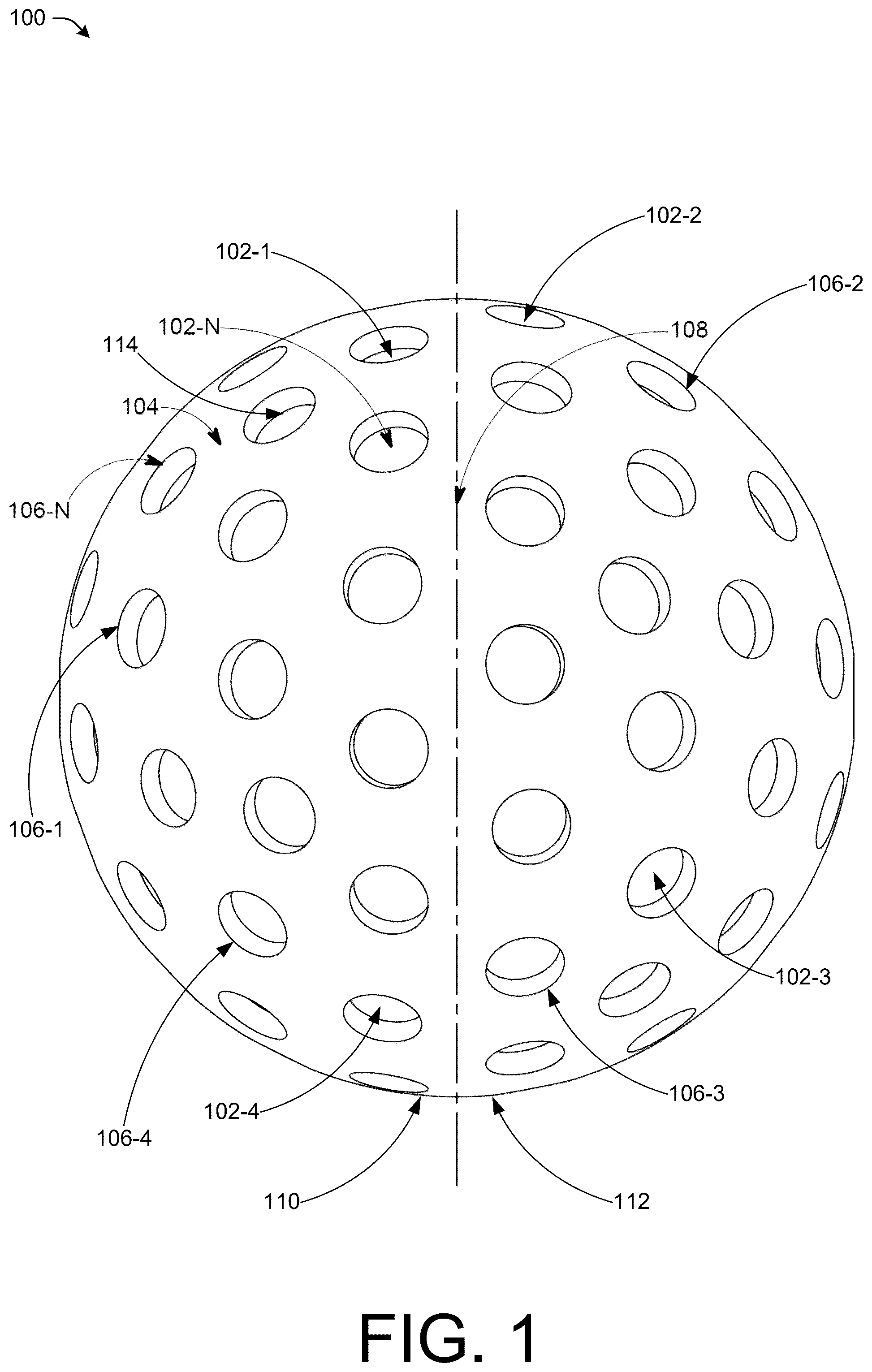Patent US12569723 Figure 1 – Pickleballs
