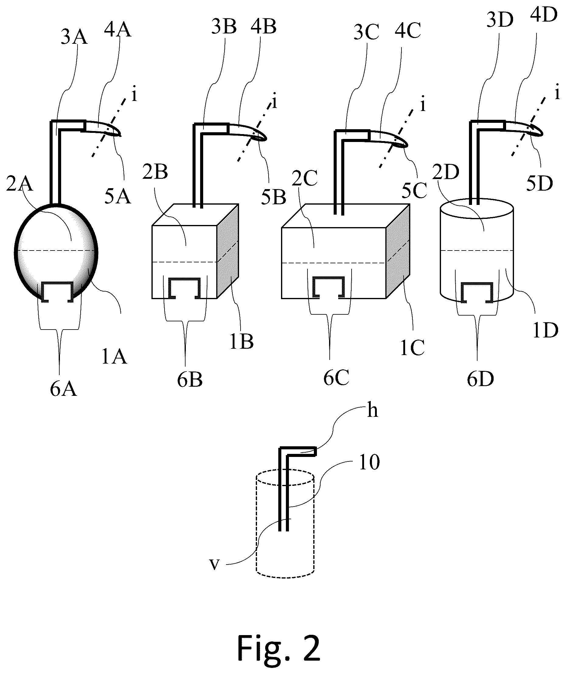 Patent US12569724 Figure 2 – Paddle-mounted hook apparatus for retrieving pickleballs