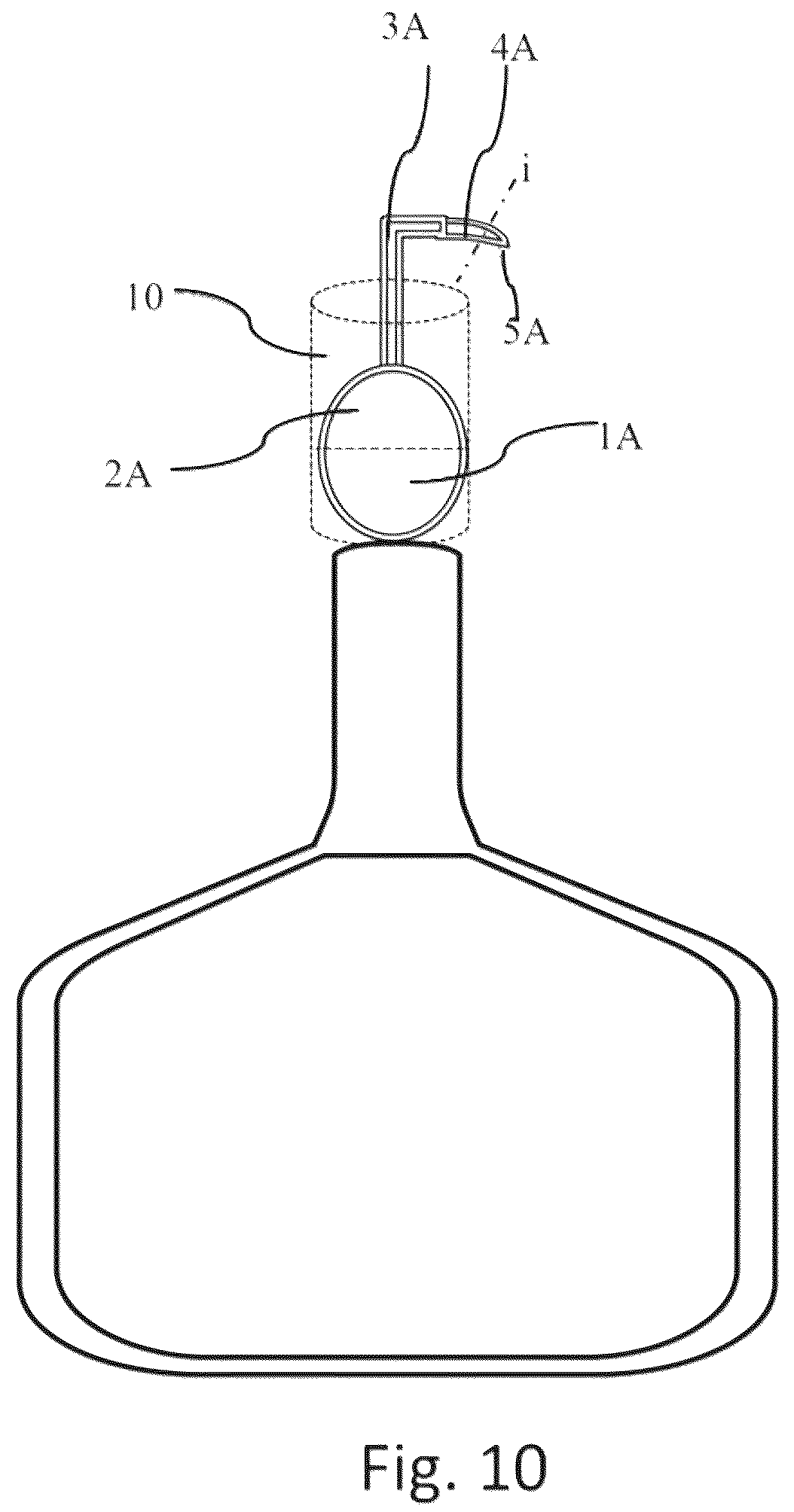 Patent US12569724 Figure 9 – Paddle-mounted hook apparatus for retrieving pickleballs