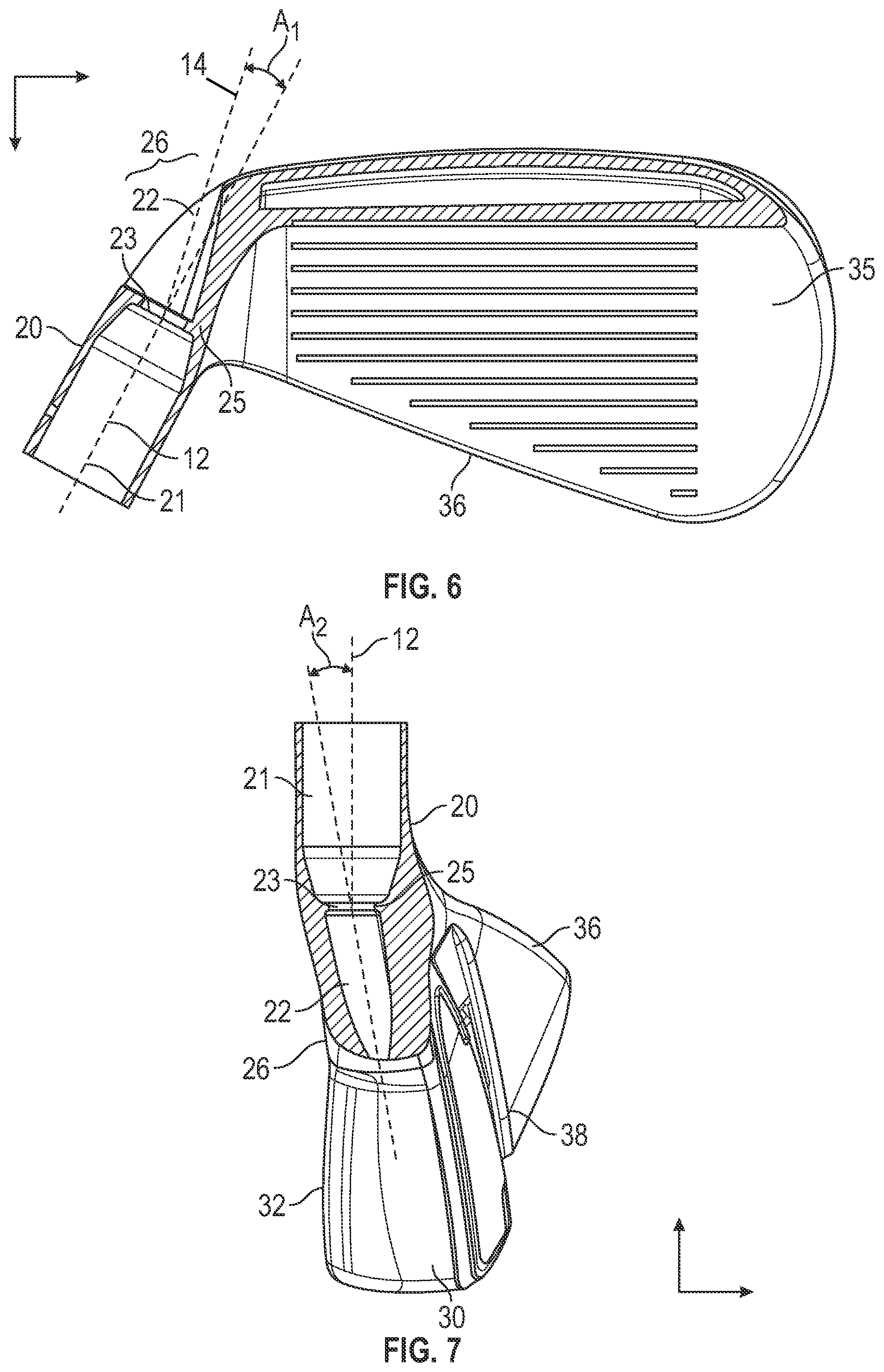 Patent US12569725 Figure 3 – Iron-type golf club head with improved exit channel for hosel adjustability features
