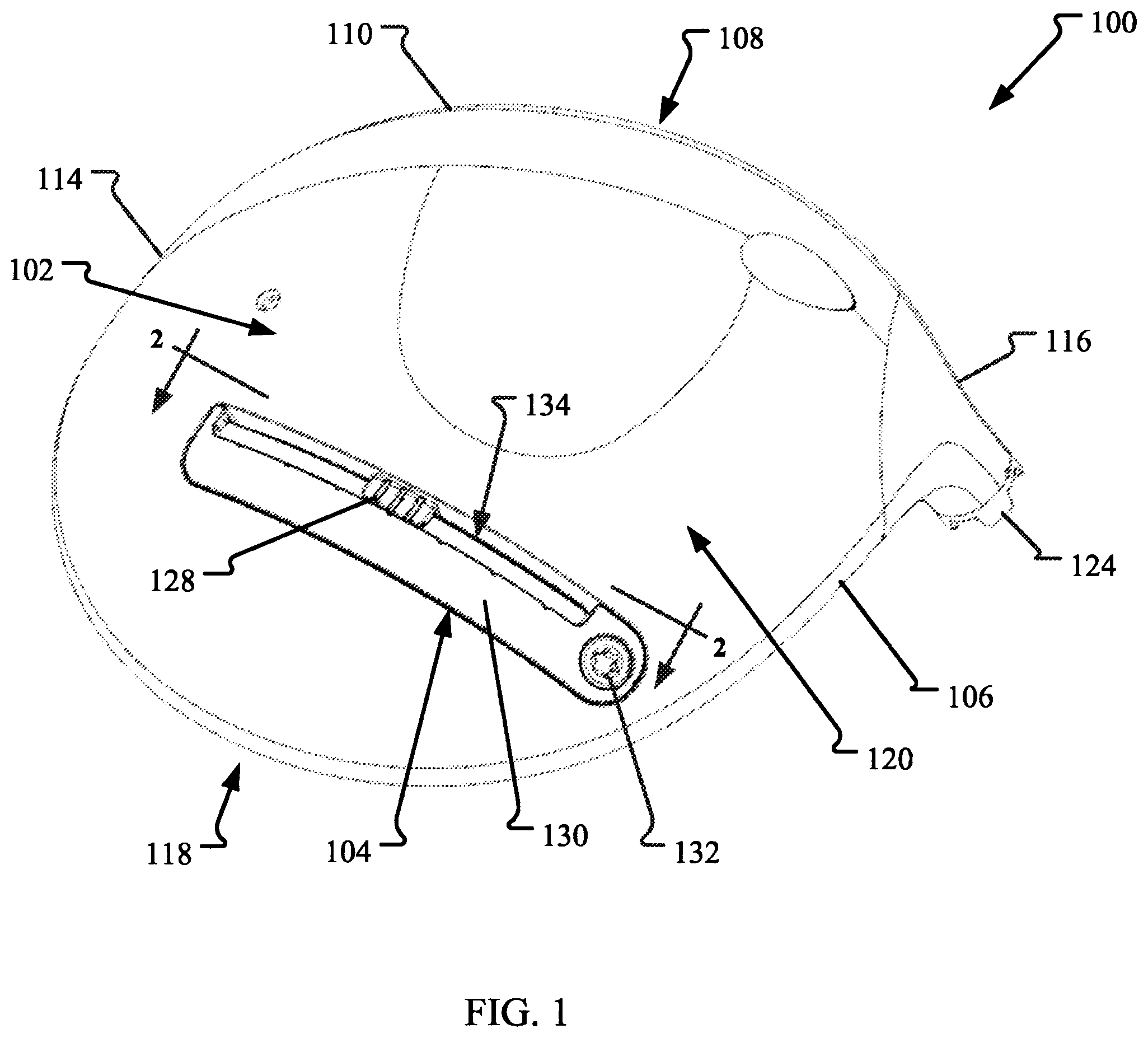 Patent US12569726 Figure 1 – Golf club having an adjustable weight assembly