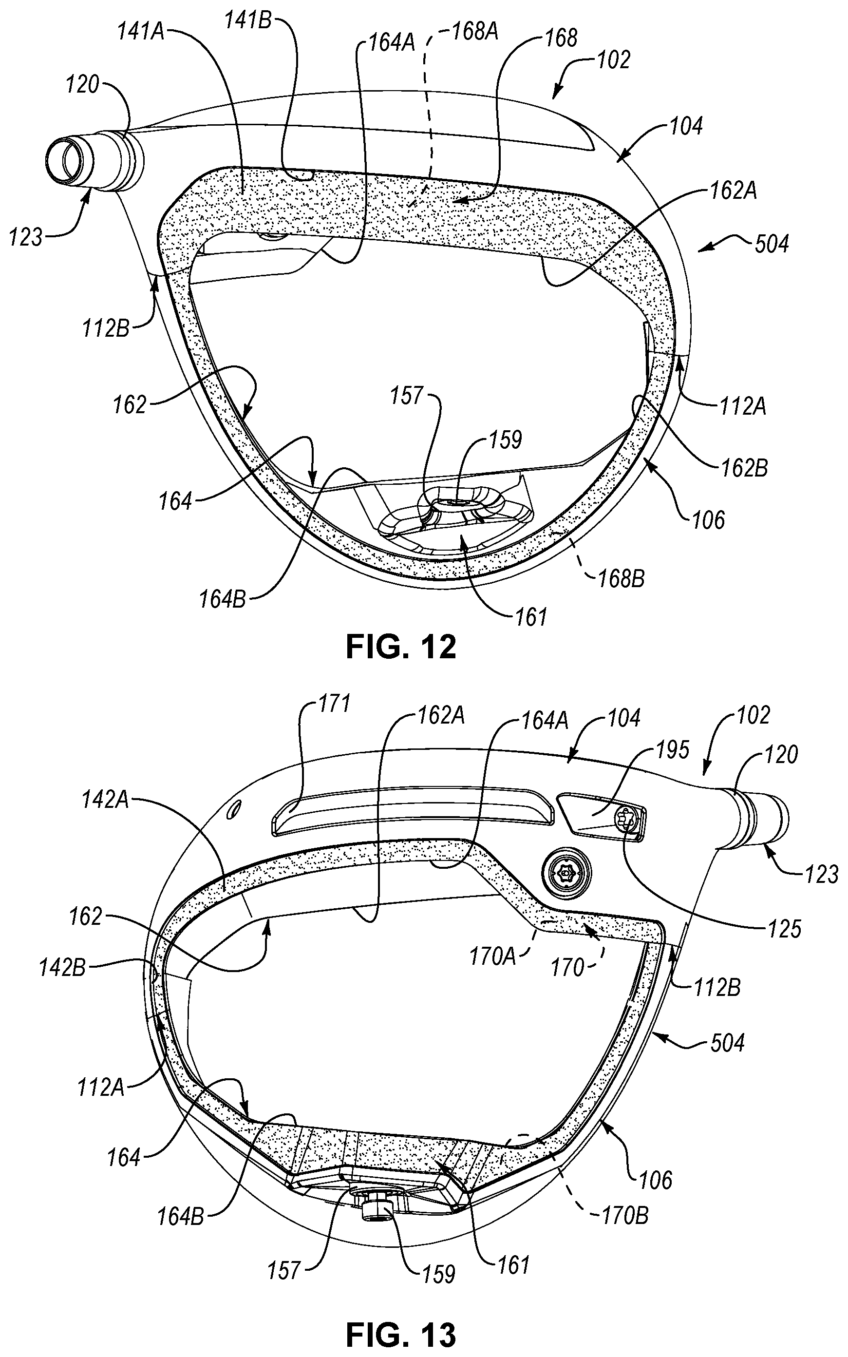 Patent US12569727 Figure 9 – Multi-piece golf club head