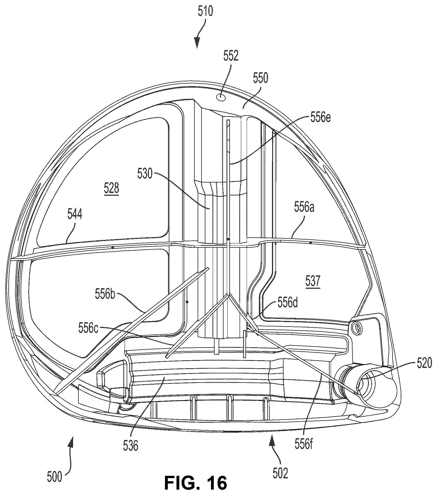Patent US12569728 Figure 13 – Golf club including composite material with color coated fibers and methods of making the same