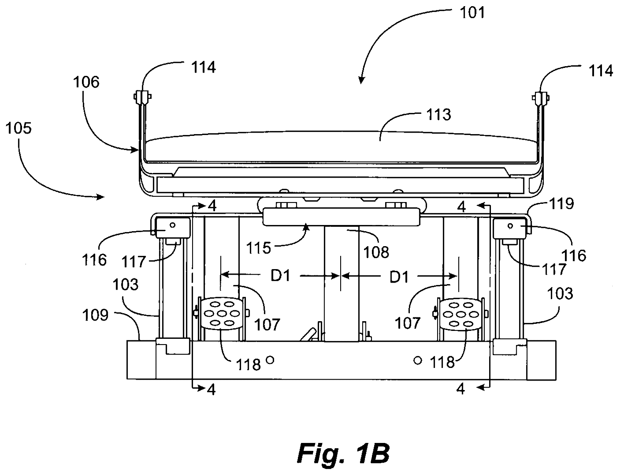 Patent US12569742 Figure 2 – Ski exercising apparatus