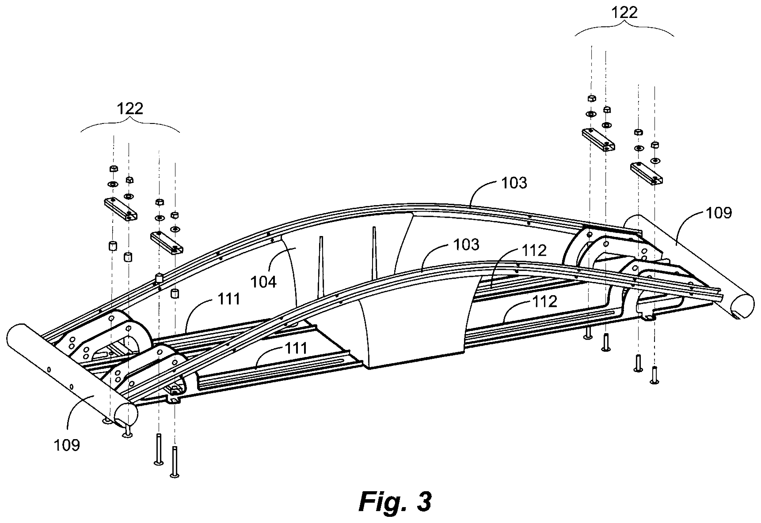 Patent US12569742 Figure 7 – Ski exercising apparatus