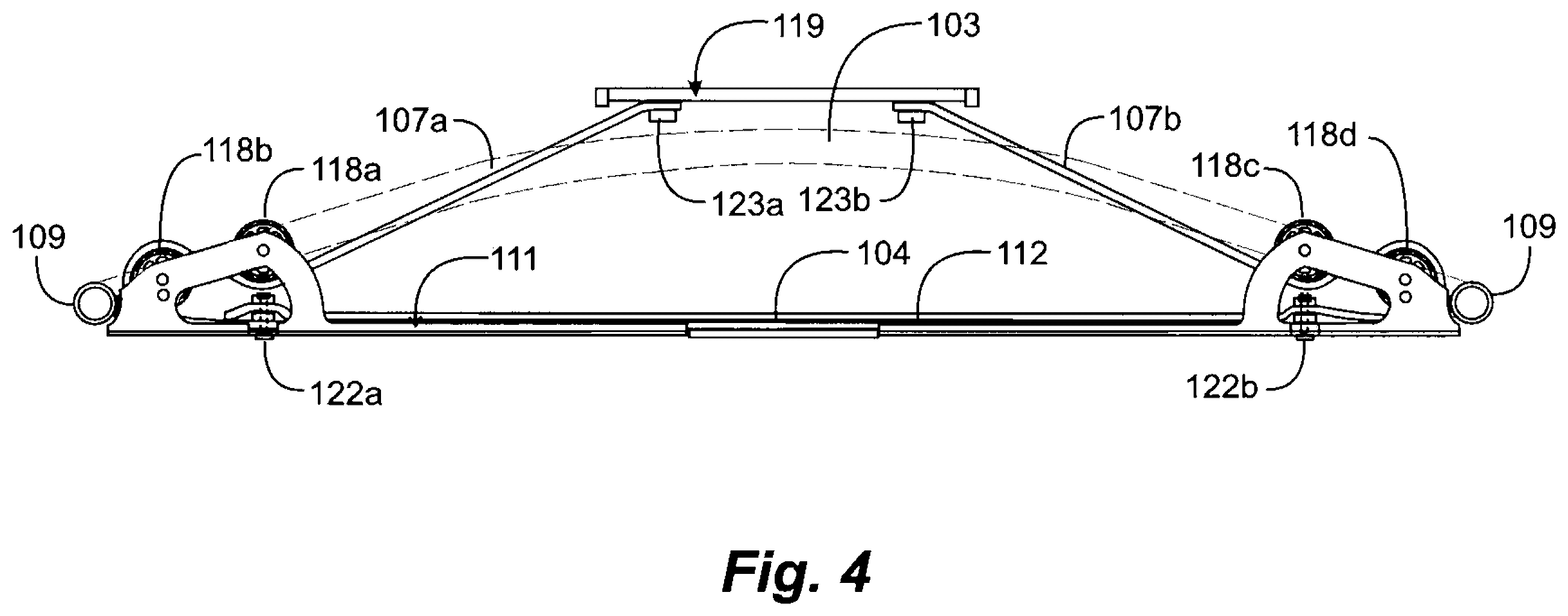 Patent US12569742 Figure 8 – Ski exercising apparatus