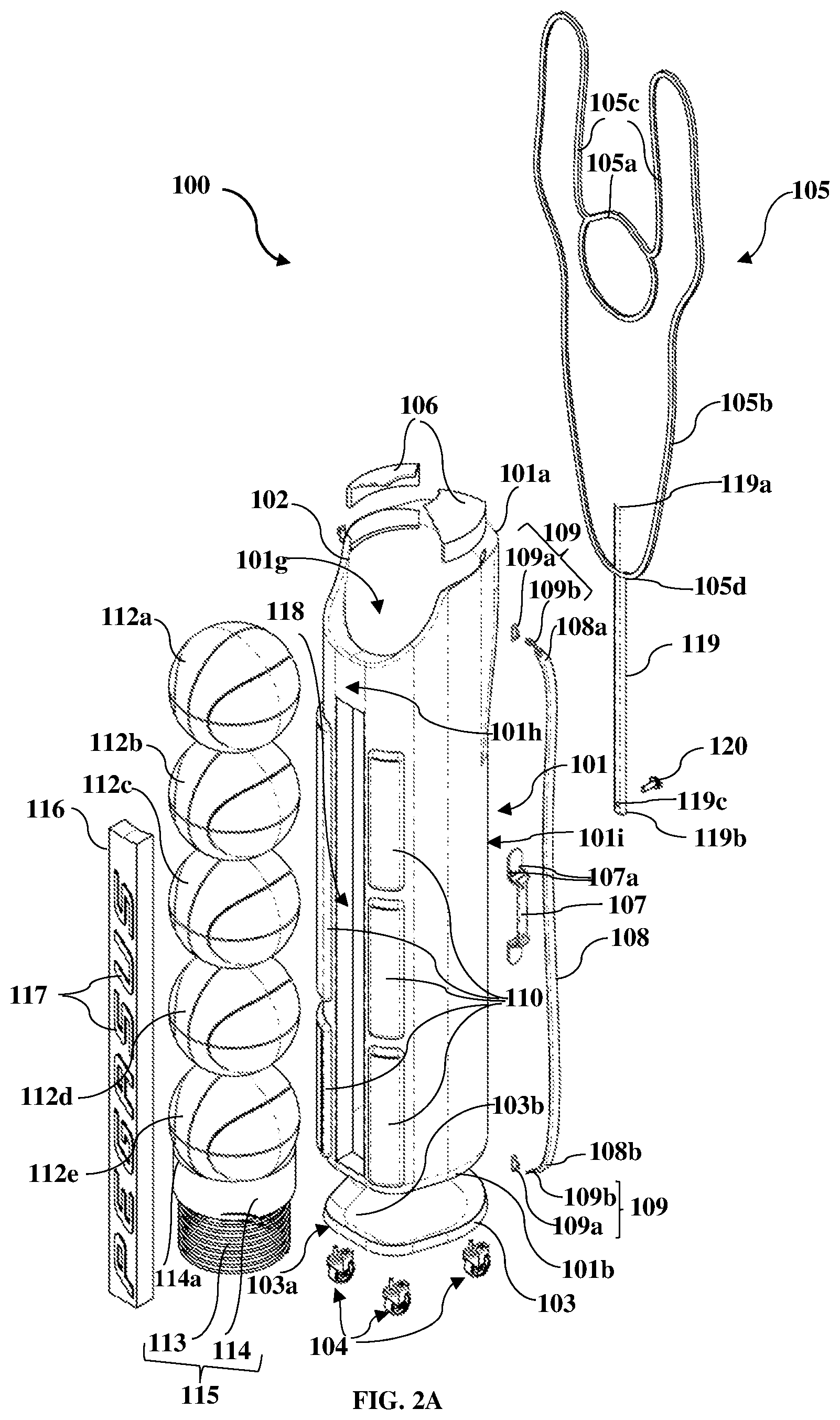 Patent US12569743 Figure 2 – Portable sports rack and delivery system