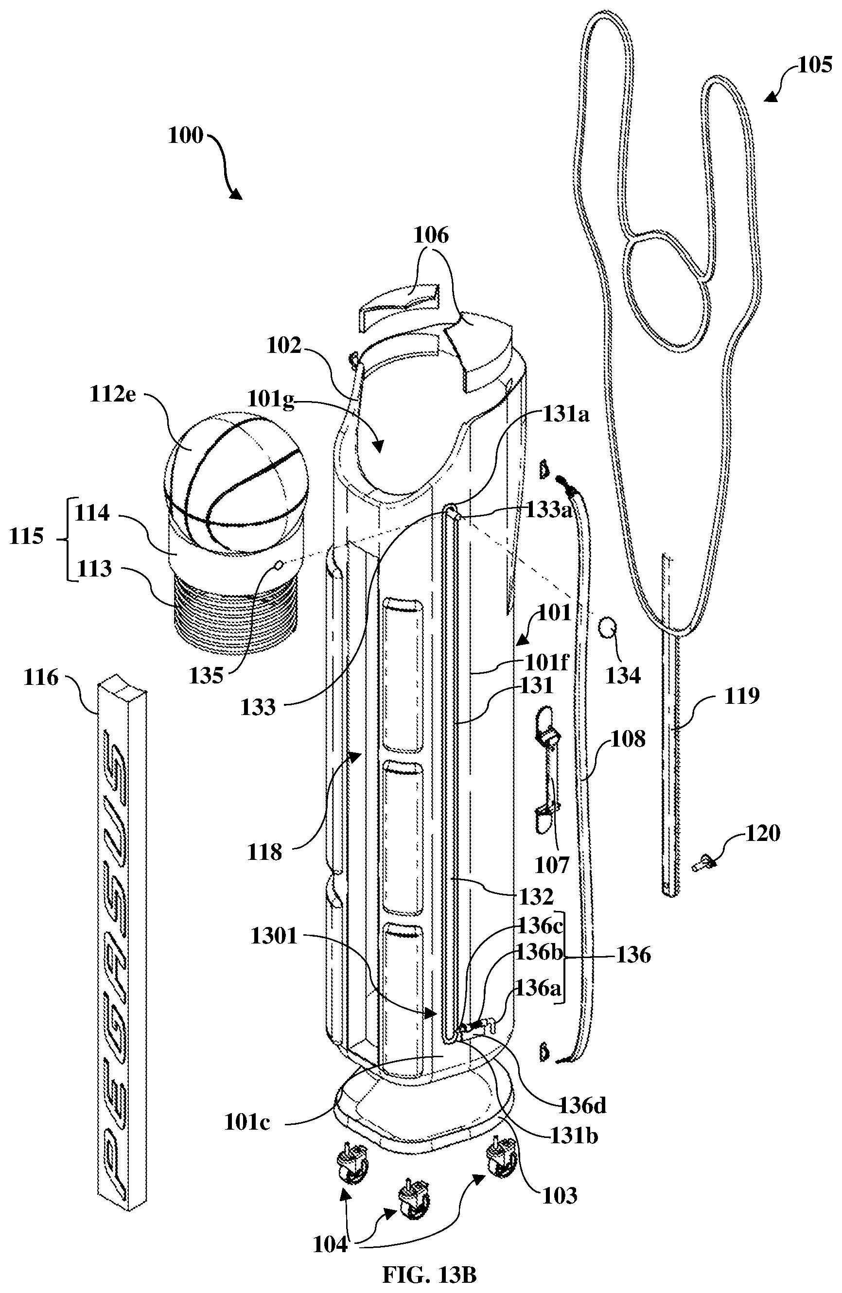Patent US12569743 Figure 18 – Portable sports rack and delivery system