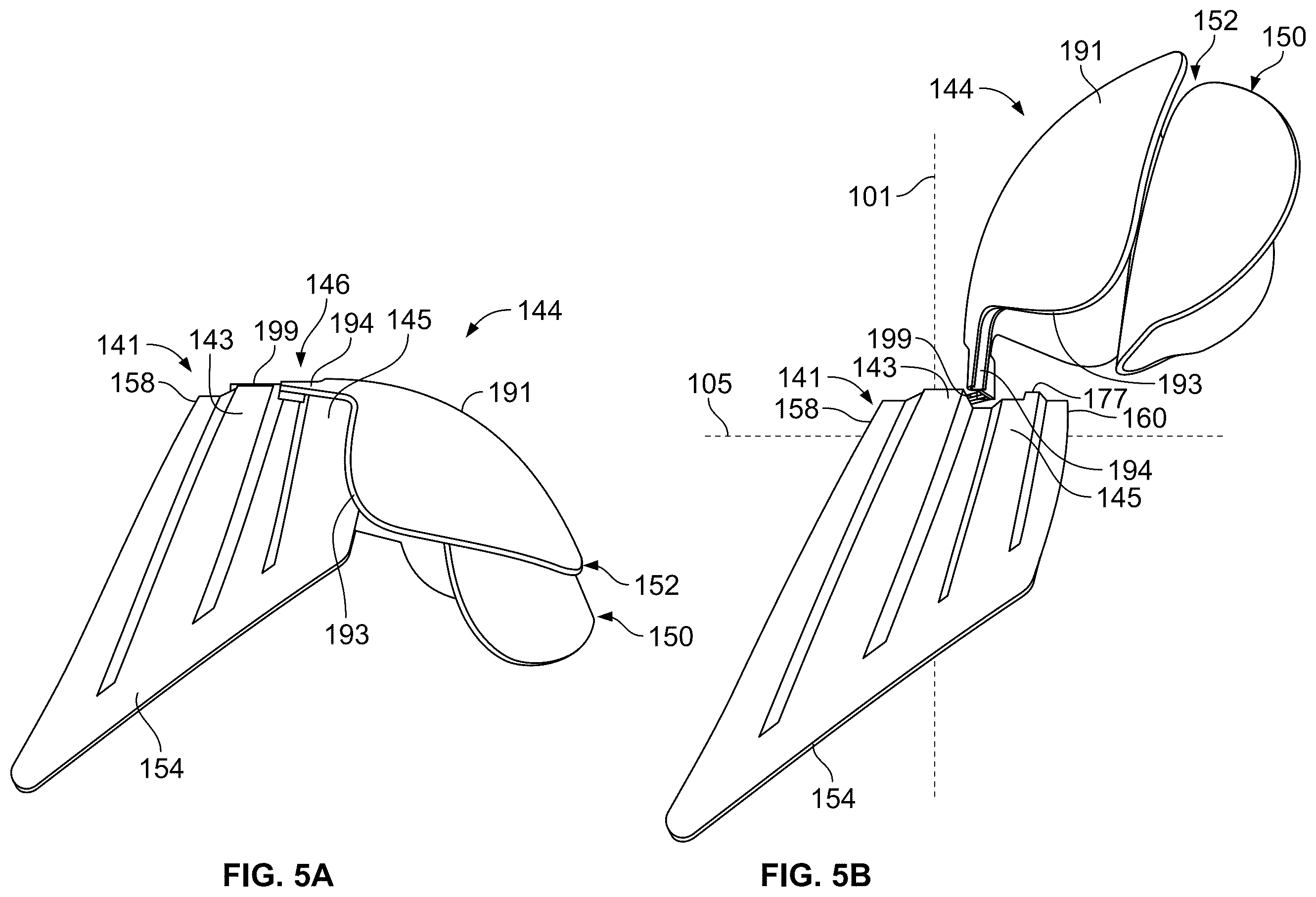 Patent US12569746 Figure 5 – Shoulder pad system with configurable cushion members