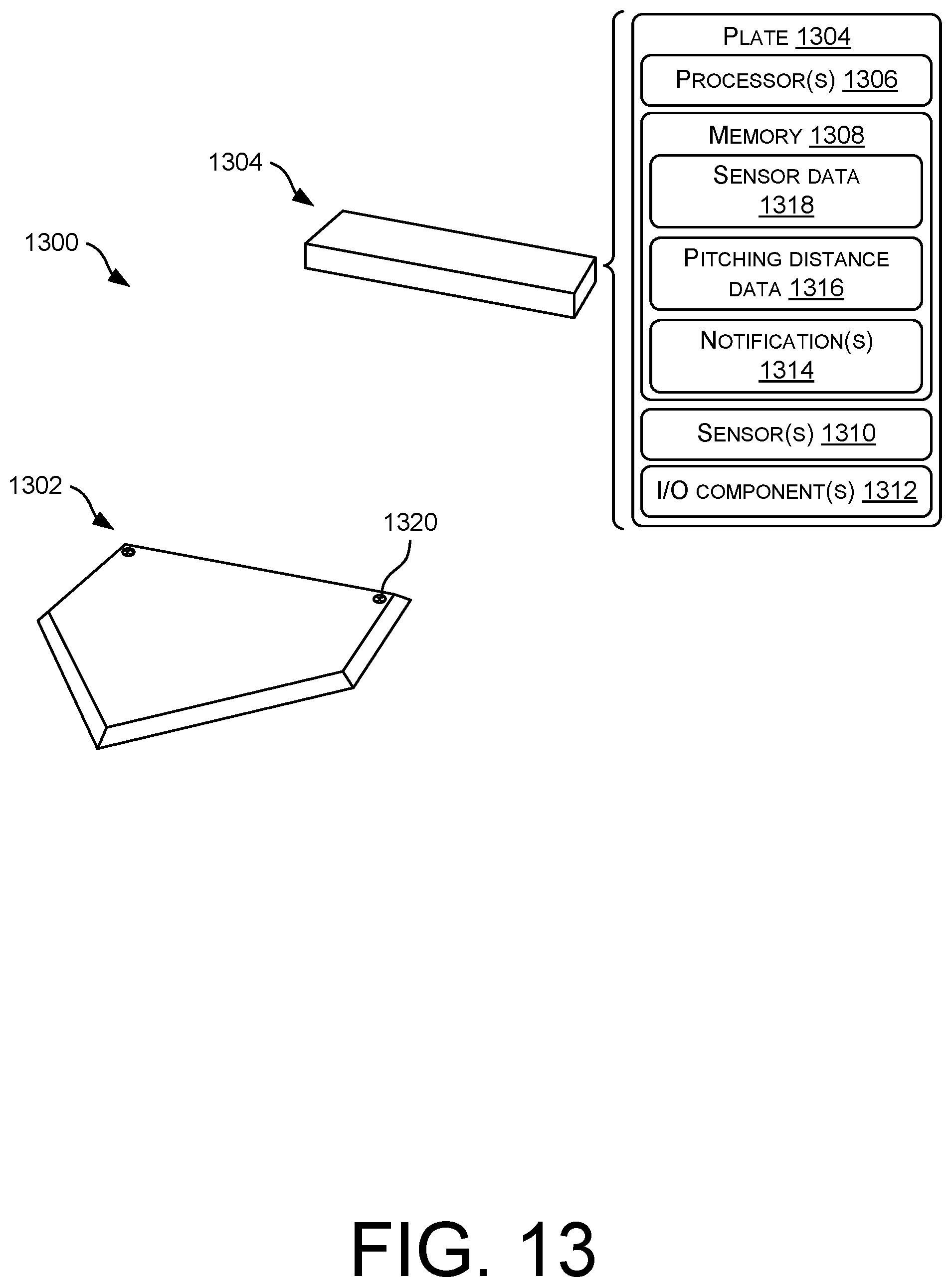 Patent US12569747 Figure 16 – System for setting up pitching distance
