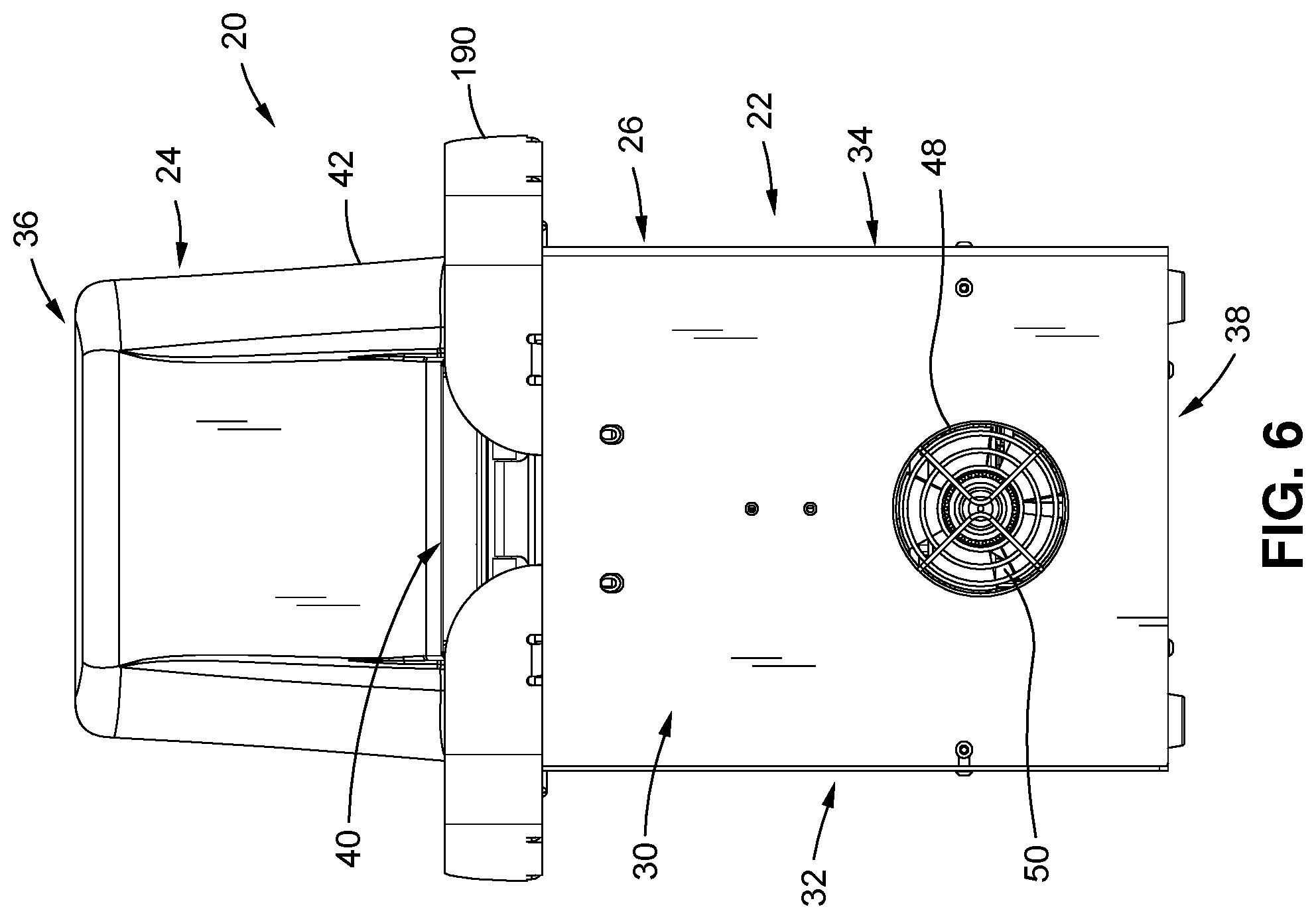 Patent US12569748 Figure 5 – Hand-forming card shuffler