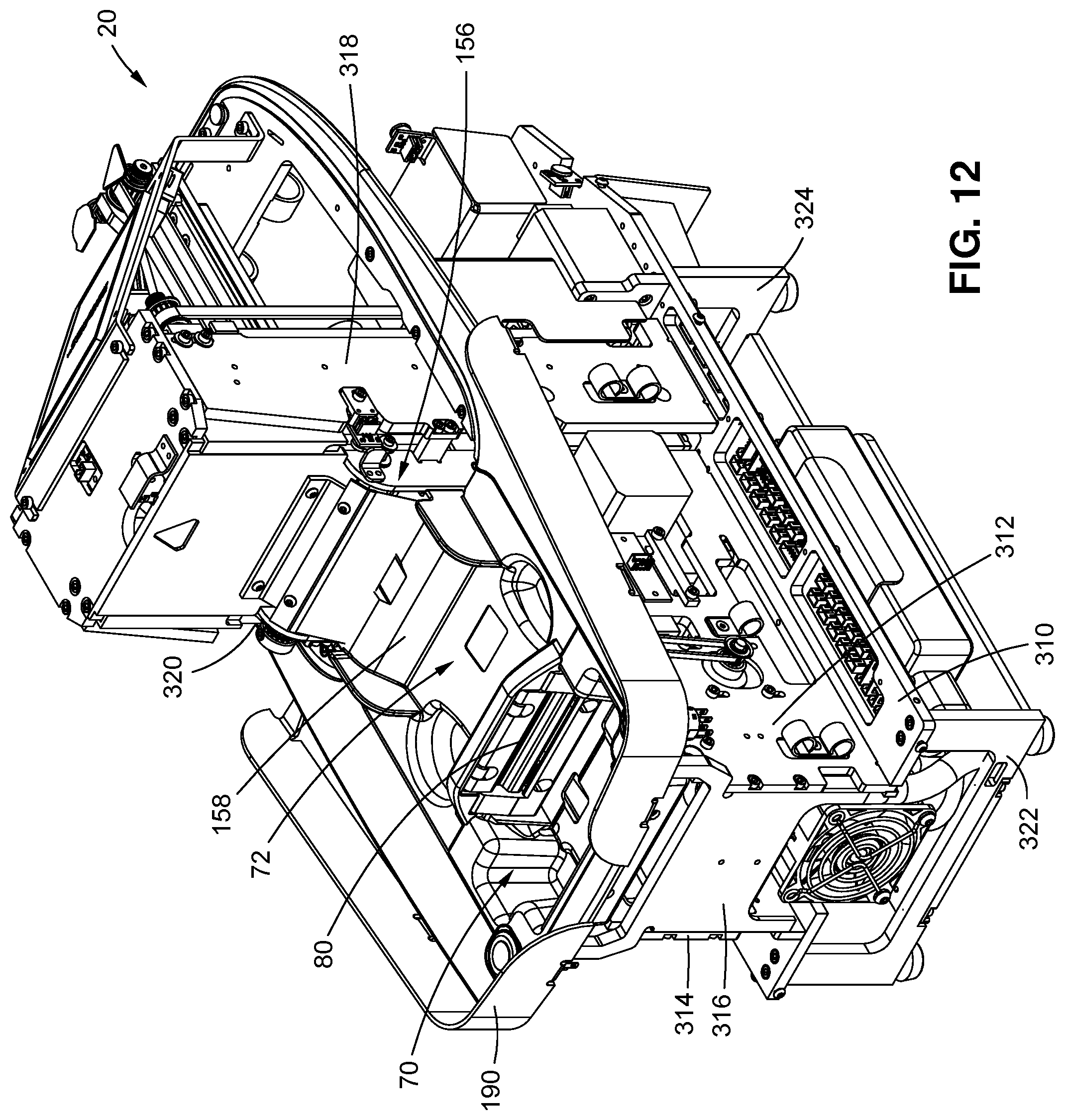 Patent US12569748 Figure 14 – Hand-forming card shuffler