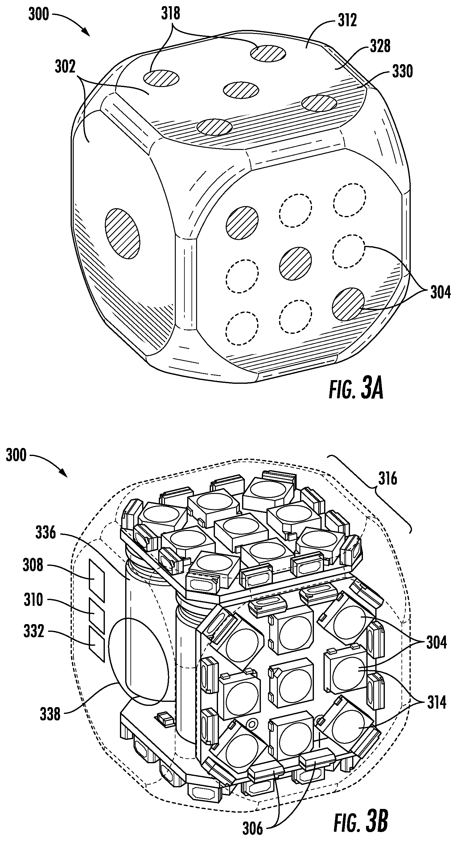 Patent US12569749 Figure 6 – Electronic die shaker device