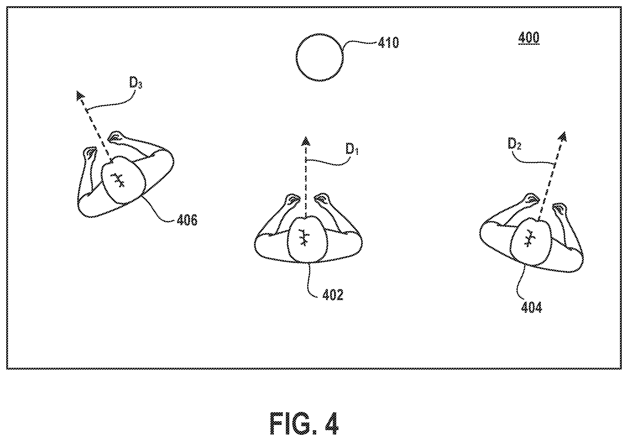 Patent US12569752 Figure 4 – Gesture translation with modification based on game context