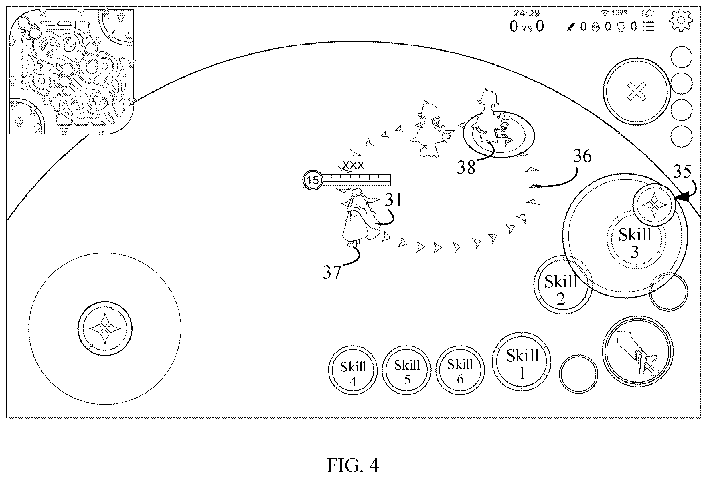 Patent US12569758 Figure 4 – Method and apparatus for controlling virtual character to cast skill, device, medium, and program product