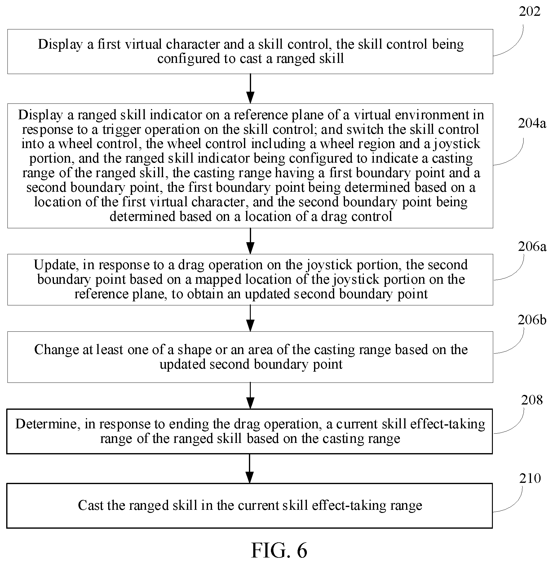 Patent US12569758 Figure 6 – Method and apparatus for controlling virtual character to cast skill, device, medium, and program product