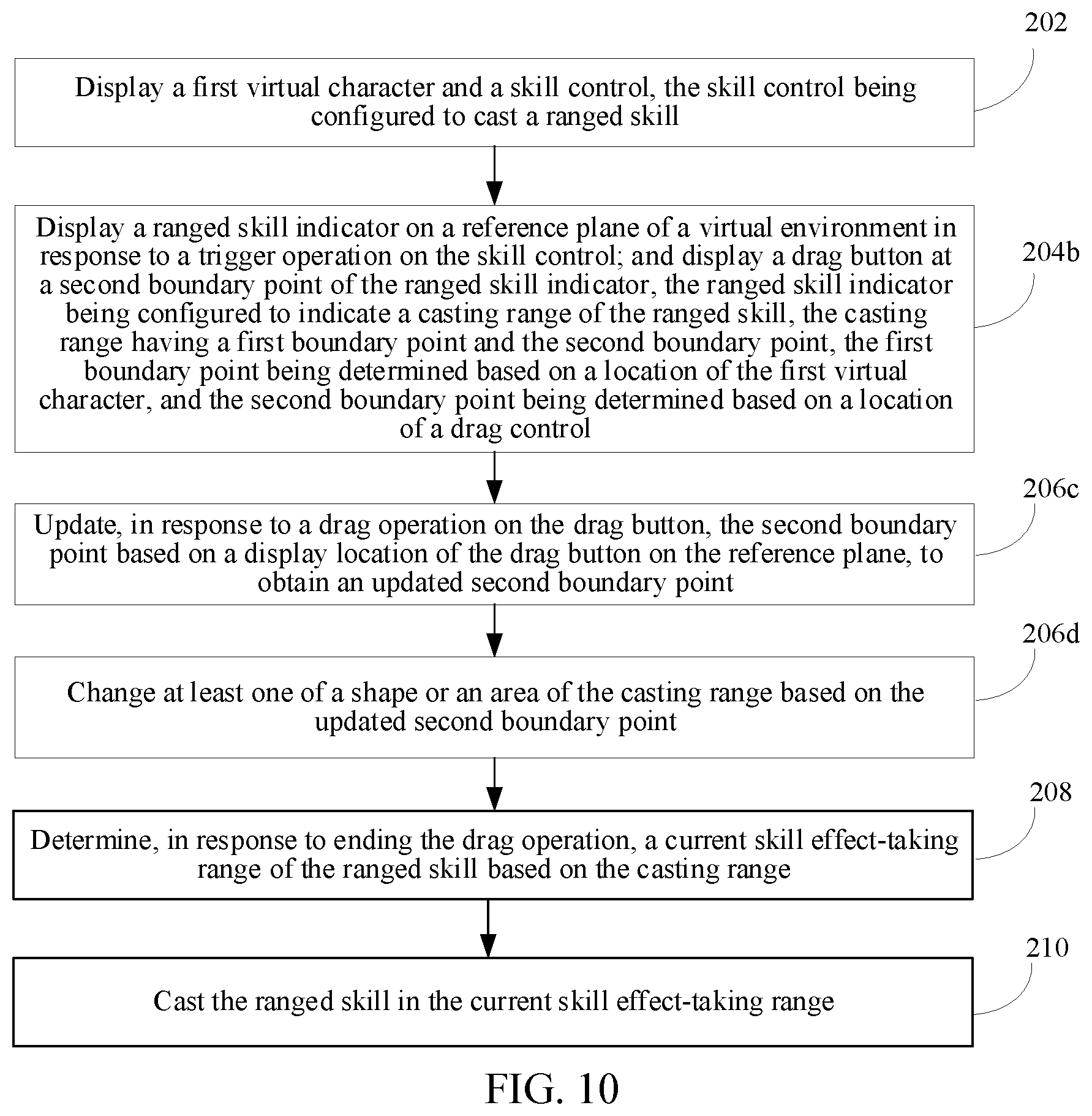 Patent US12569758 Figure 10 – Method and apparatus for controlling virtual character to cast skill, device, medium, and program product