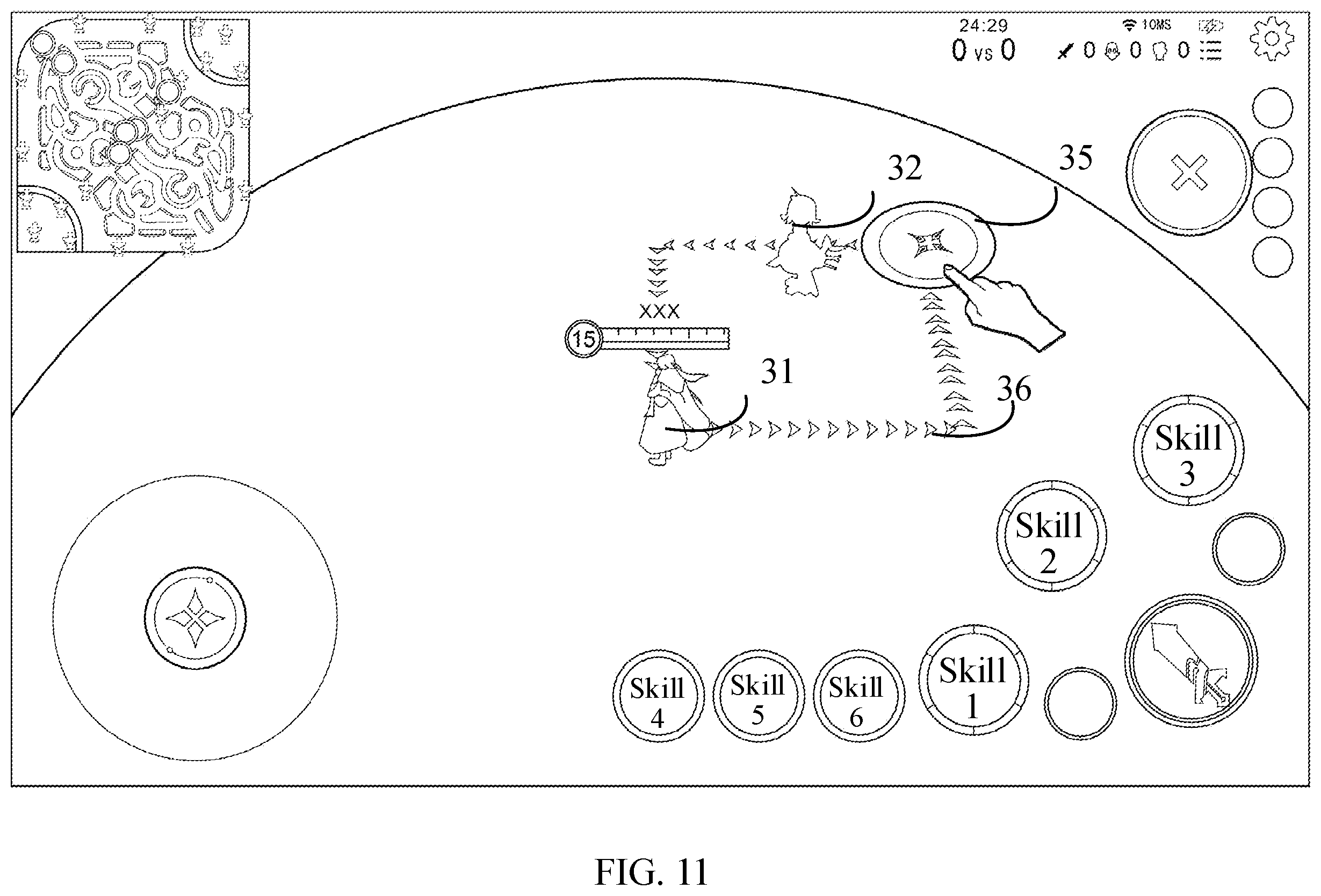 Patent US12569758 Figure 11 – Method and apparatus for controlling virtual character to cast skill, device, medium, and program product