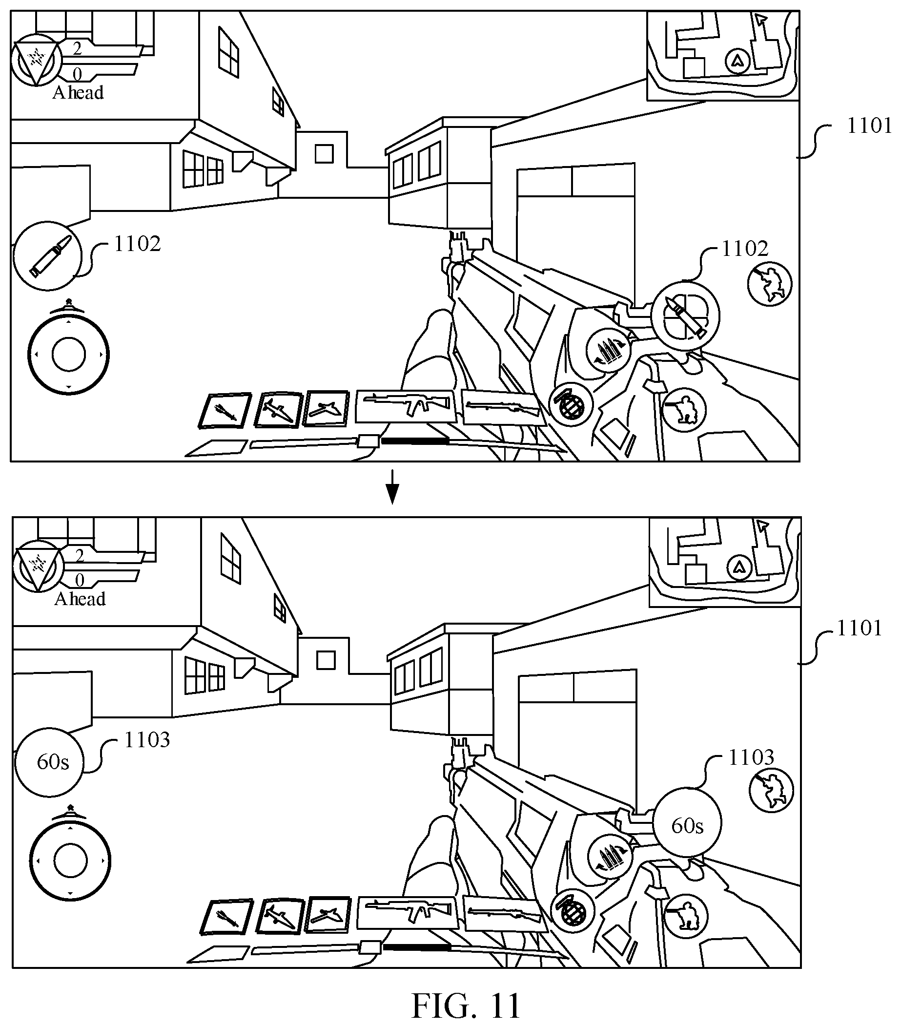 Patent US12569760 Figure 10 – Masking a function of a virtual object using a trap in a virtual environment