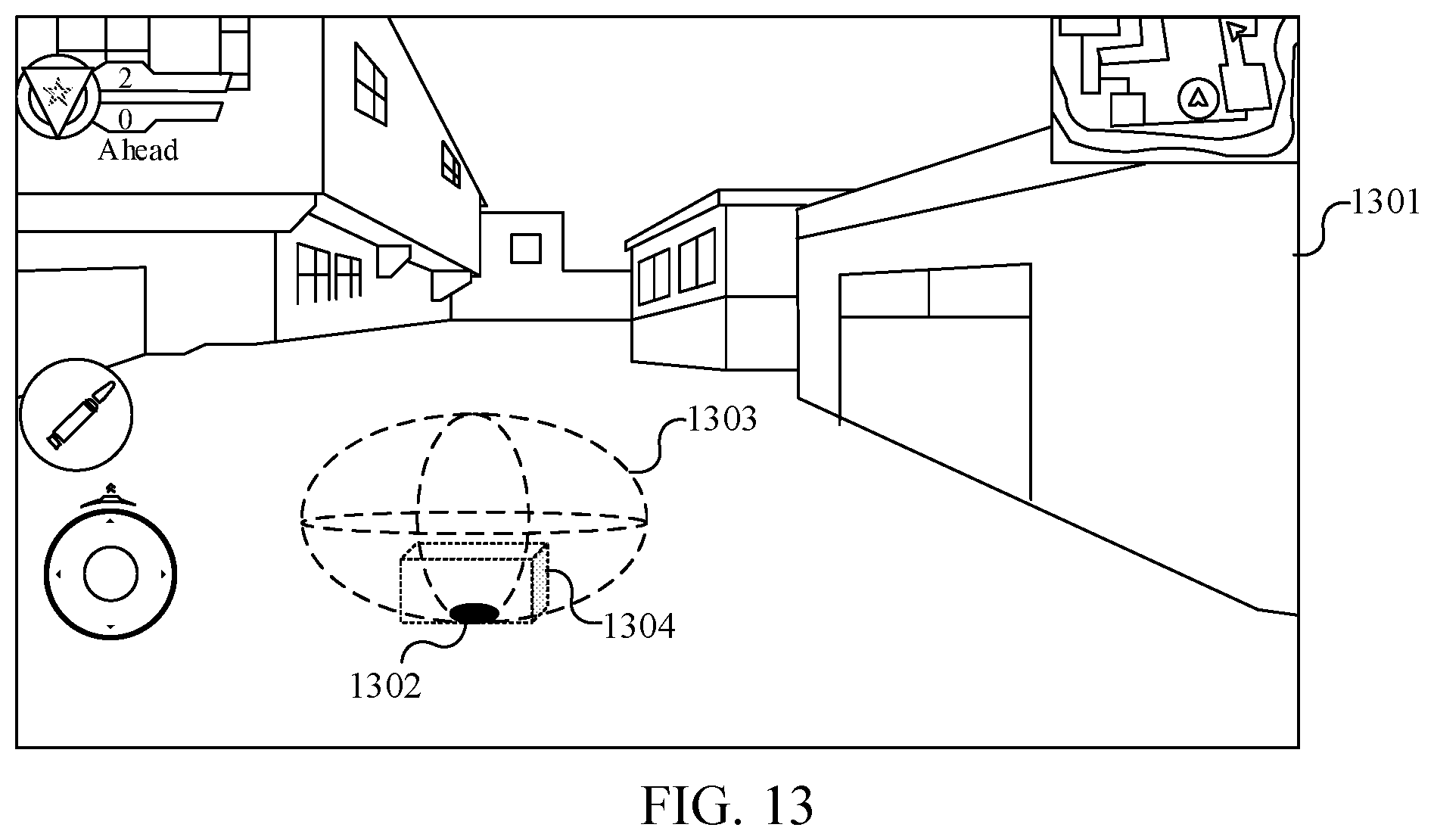 Patent US12569760 Figure 12 – Masking a function of a virtual object using a trap in a virtual environment