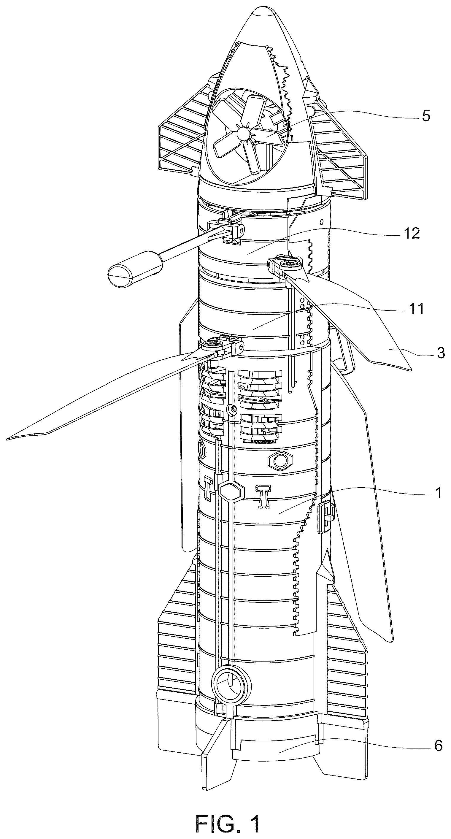 Patent US12569776 Figure 1 – Toy aircraft