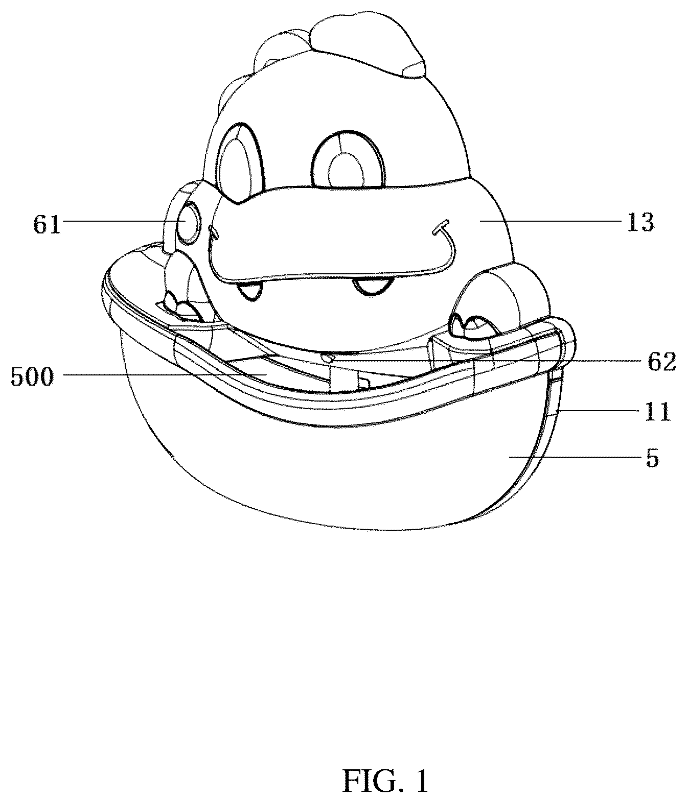 Patent US12569779 Figure 1 – Bubble-blowing toy