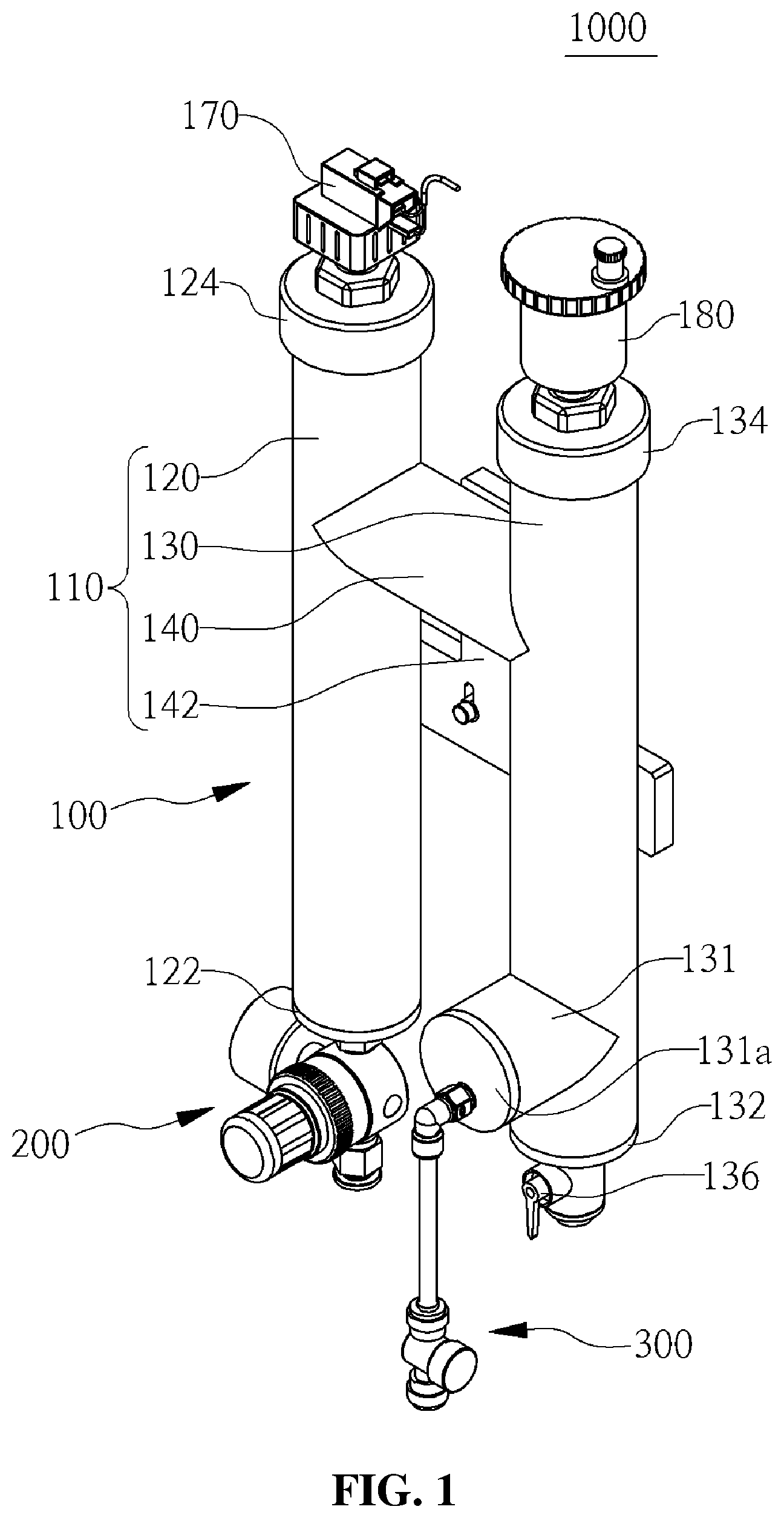 Patent US12569783 Figure 1 – Constant flow conditioner having microbubble removal function