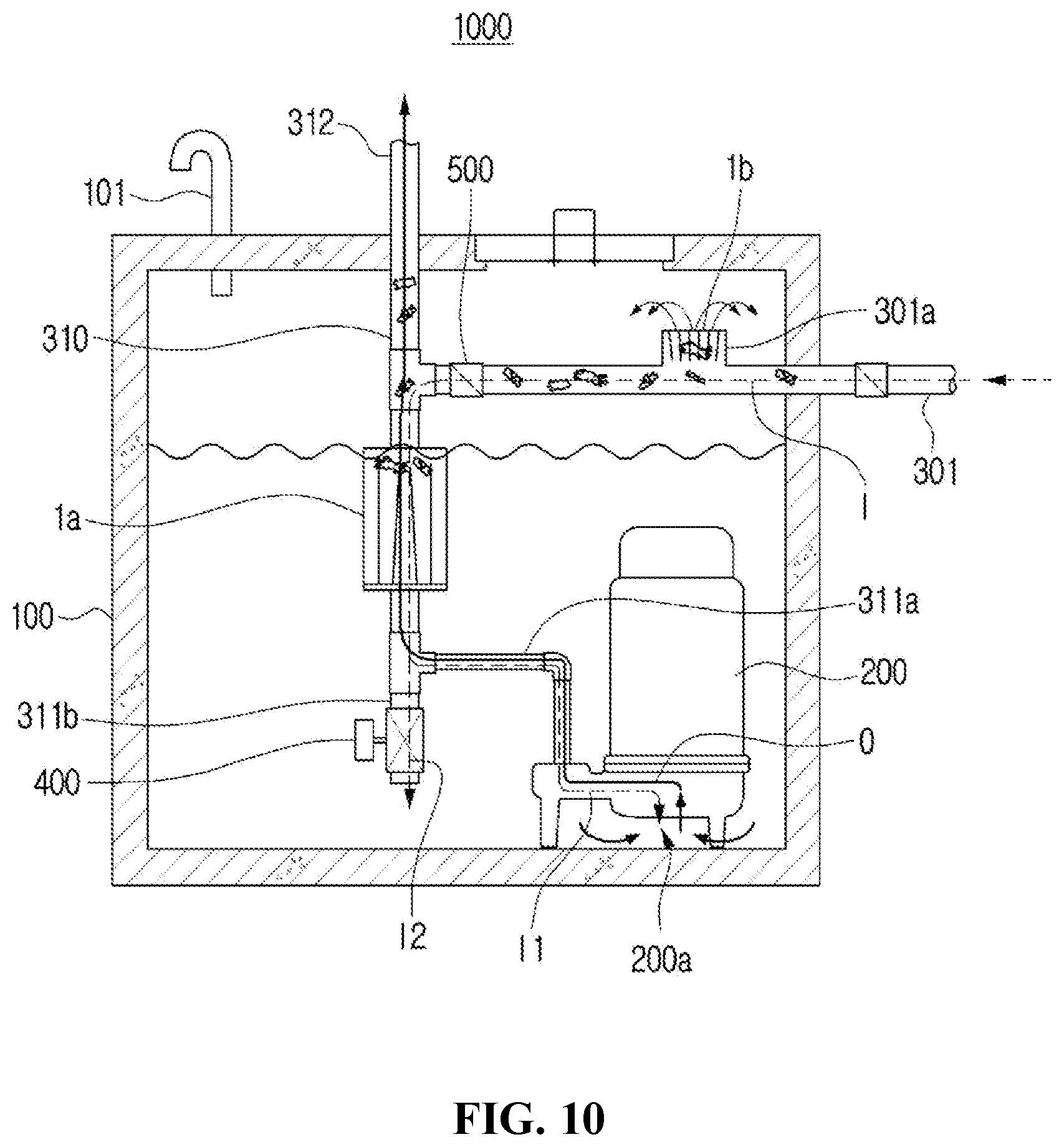 Patent US12569786 Figure 10 – Filter assembly and foreign substance discharge device including same