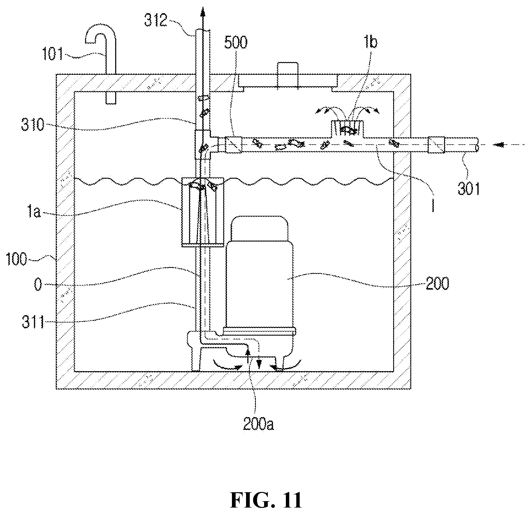 Patent US12569786 Figure 11 – Filter assembly and foreign substance discharge device including same