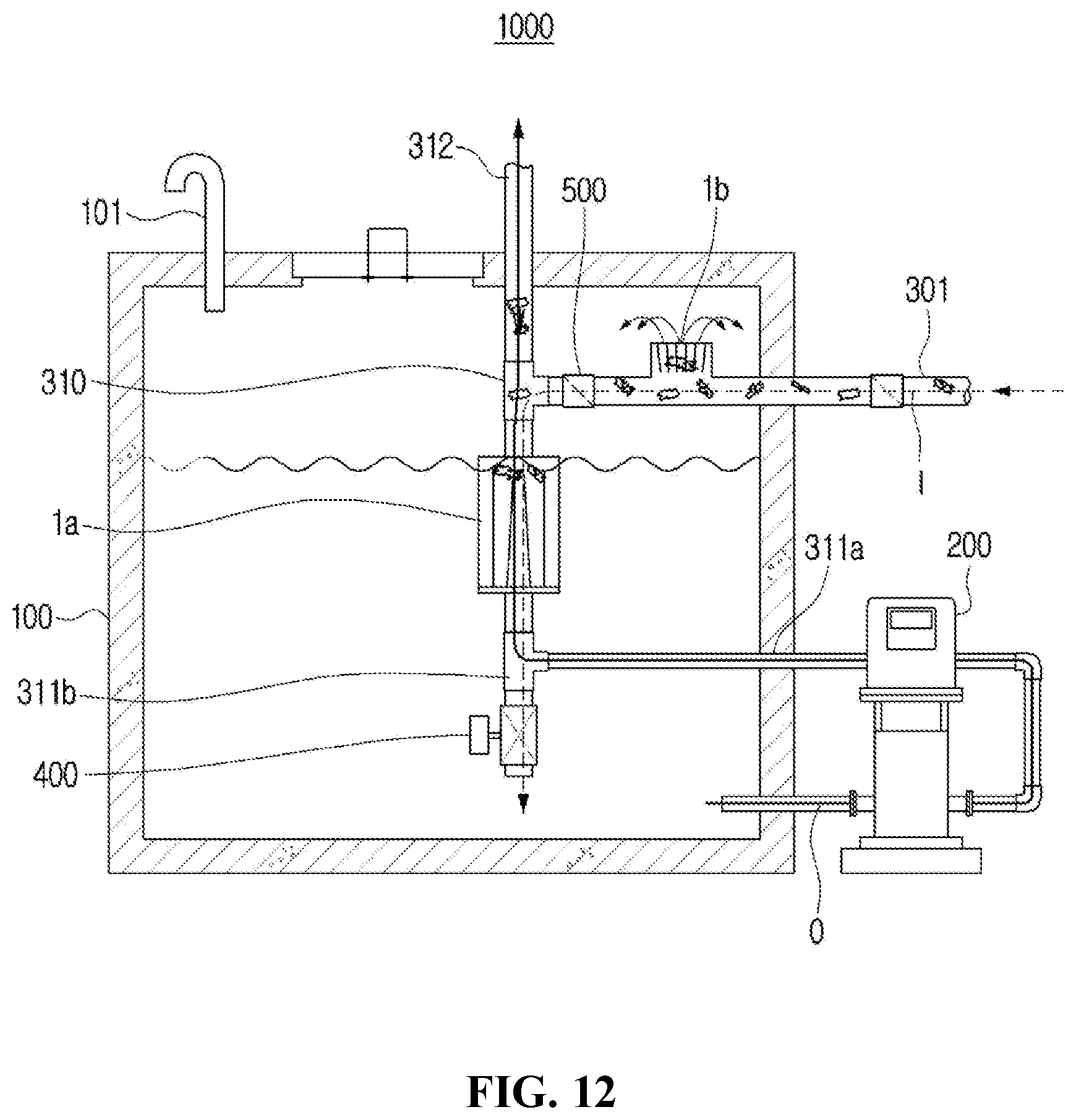 Patent US12569786 Figure 12 – Filter assembly and foreign substance discharge device including same