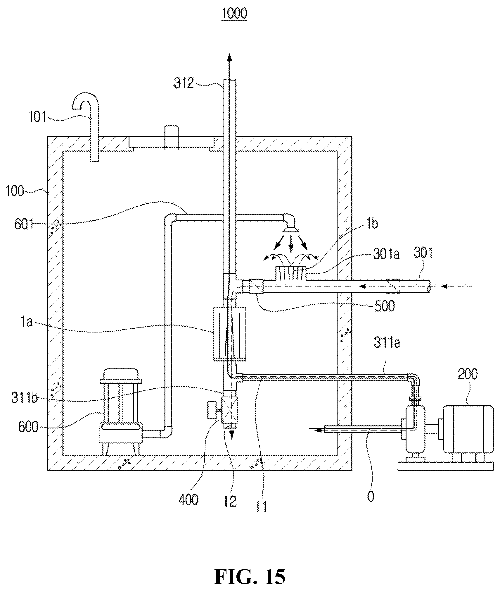 Patent US12569786 Figure 15 – Filter assembly and foreign substance discharge device including same