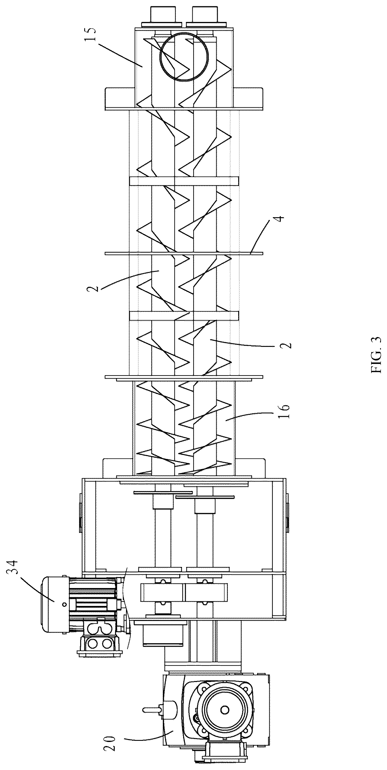Patent US12569787 Figure 3 – Multi-plate or laminated screw press