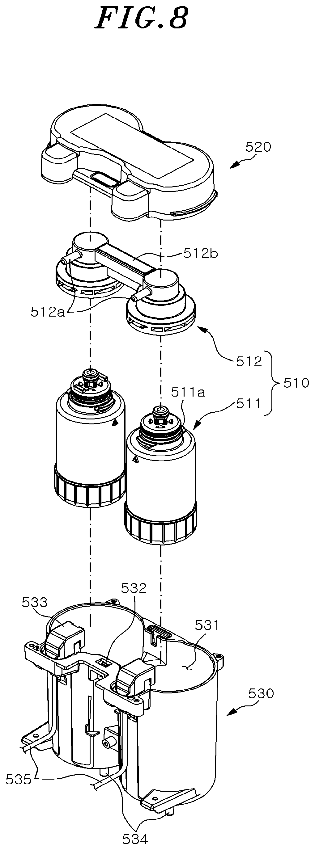 Patent US12569789 Figure 8 – Water purifier