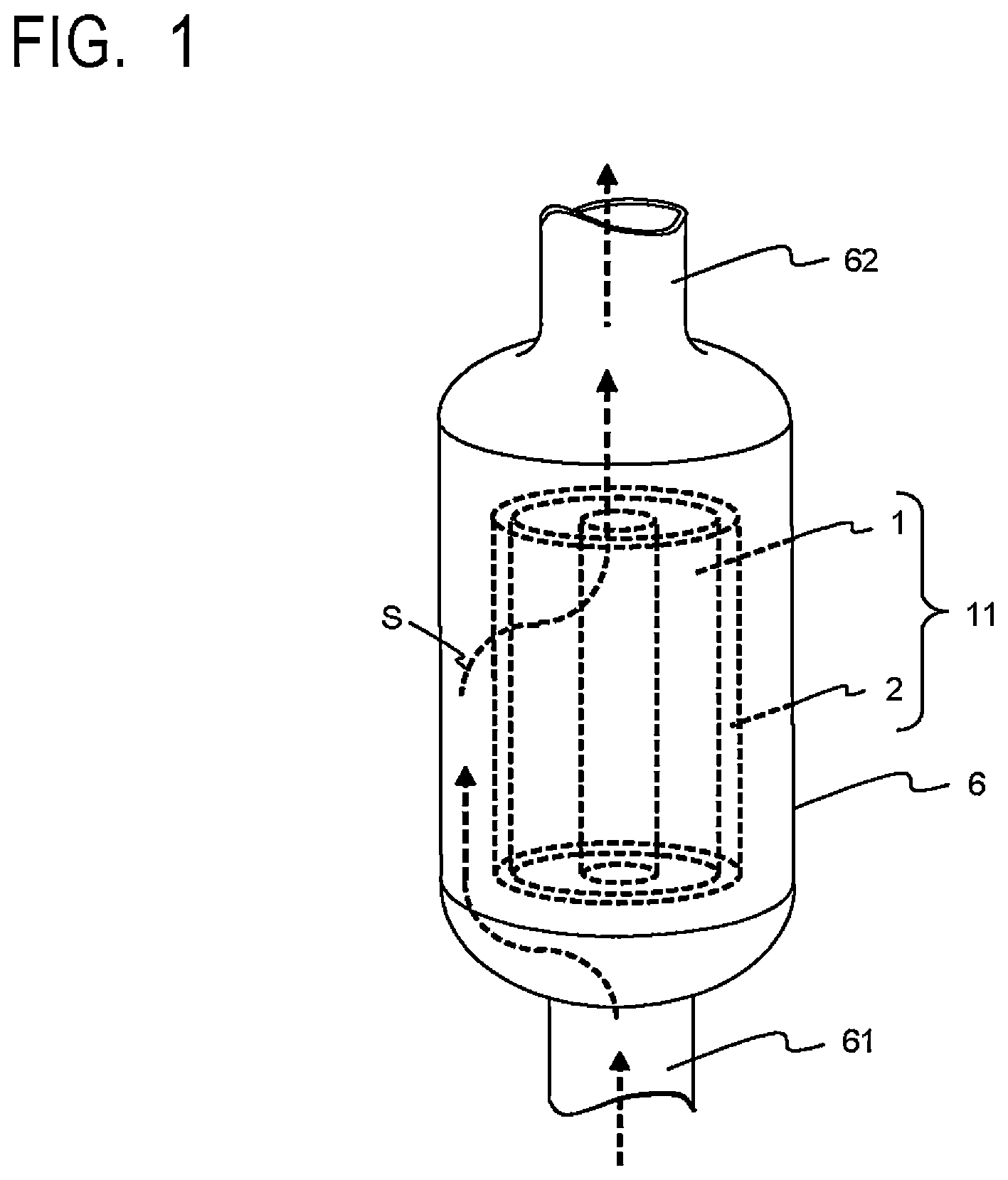 Patent US12569790 Figure 1 – Element of, cartridge and container with, filter for slurry