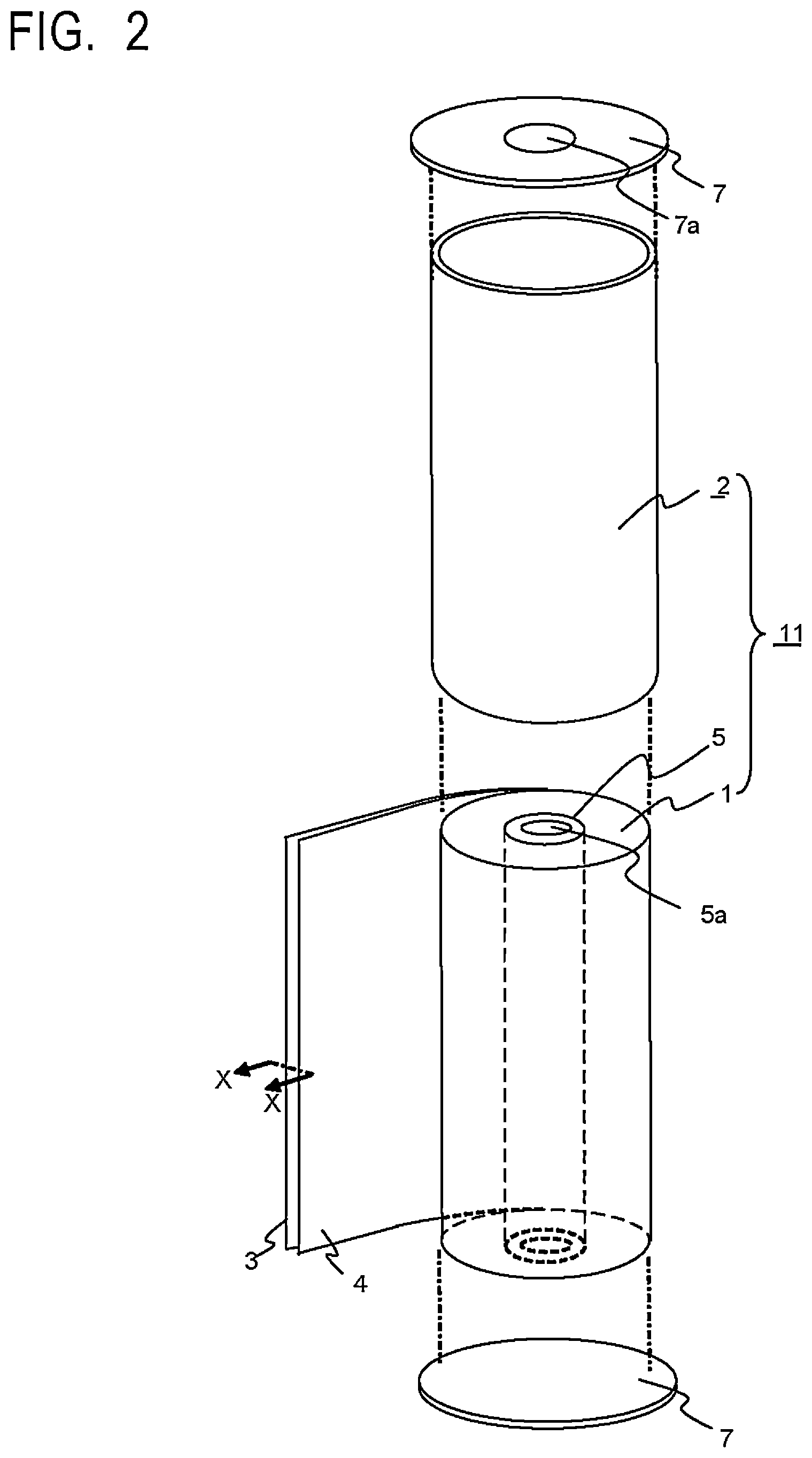 Patent US12569790 Figure 2 – Element of, cartridge and container with, filter for slurry