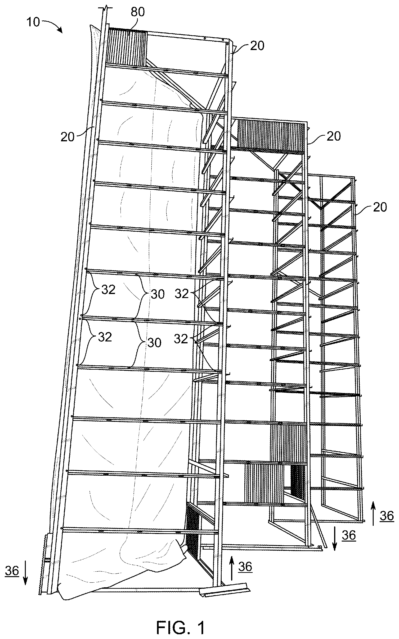 Patent US12569792 Figure 1 – Computer farm ventilation system