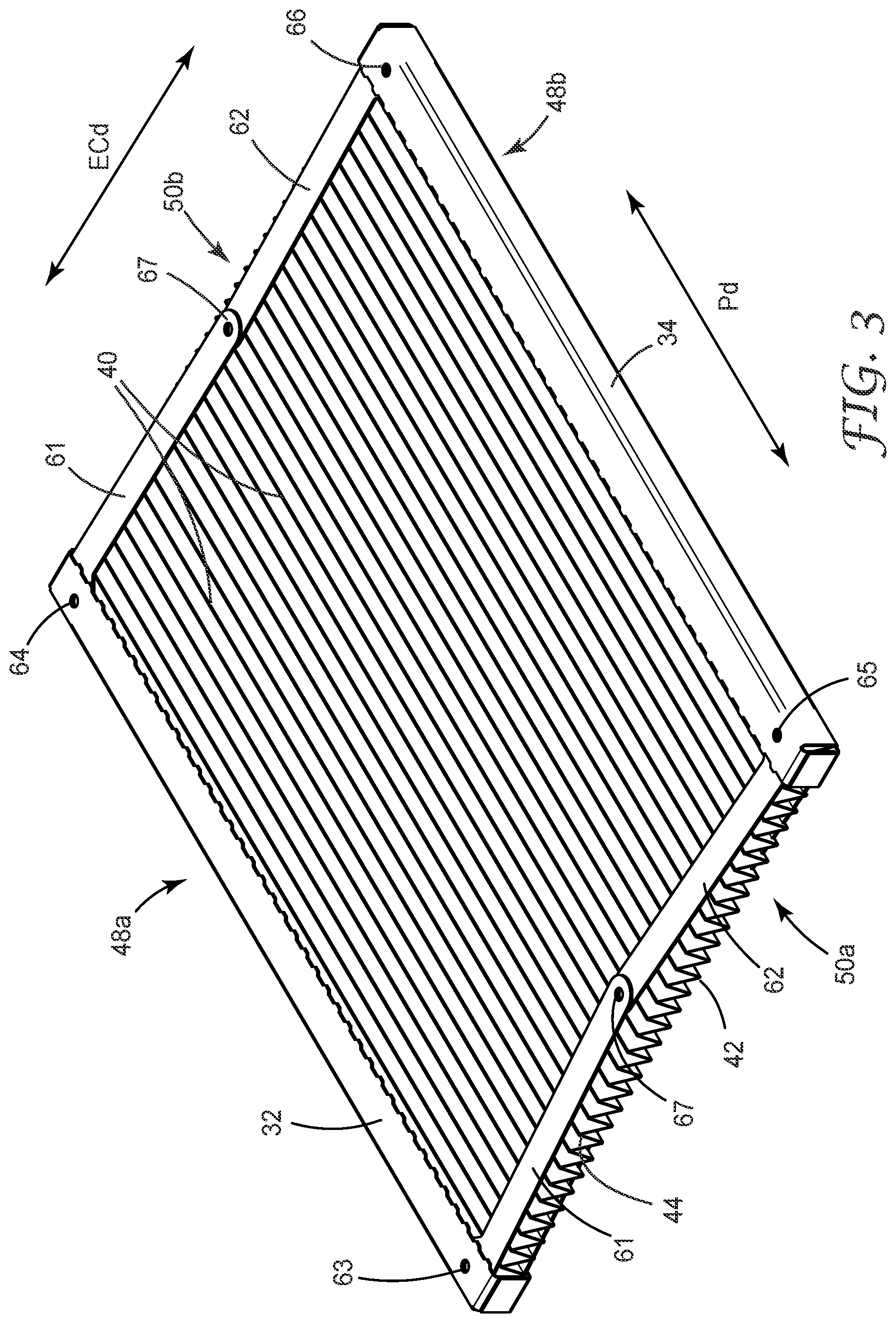 Patent US12569794 Figure 3 – Collapsible air filter and associated packaging
