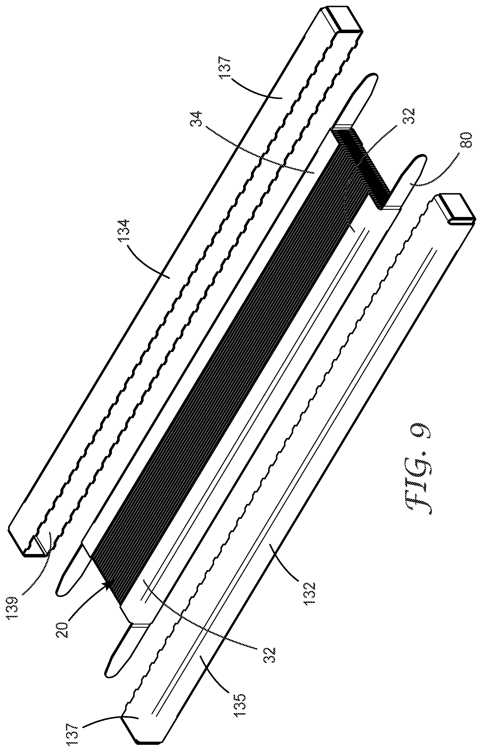 Patent US12569794 Figure 9 – Collapsible air filter and associated packaging