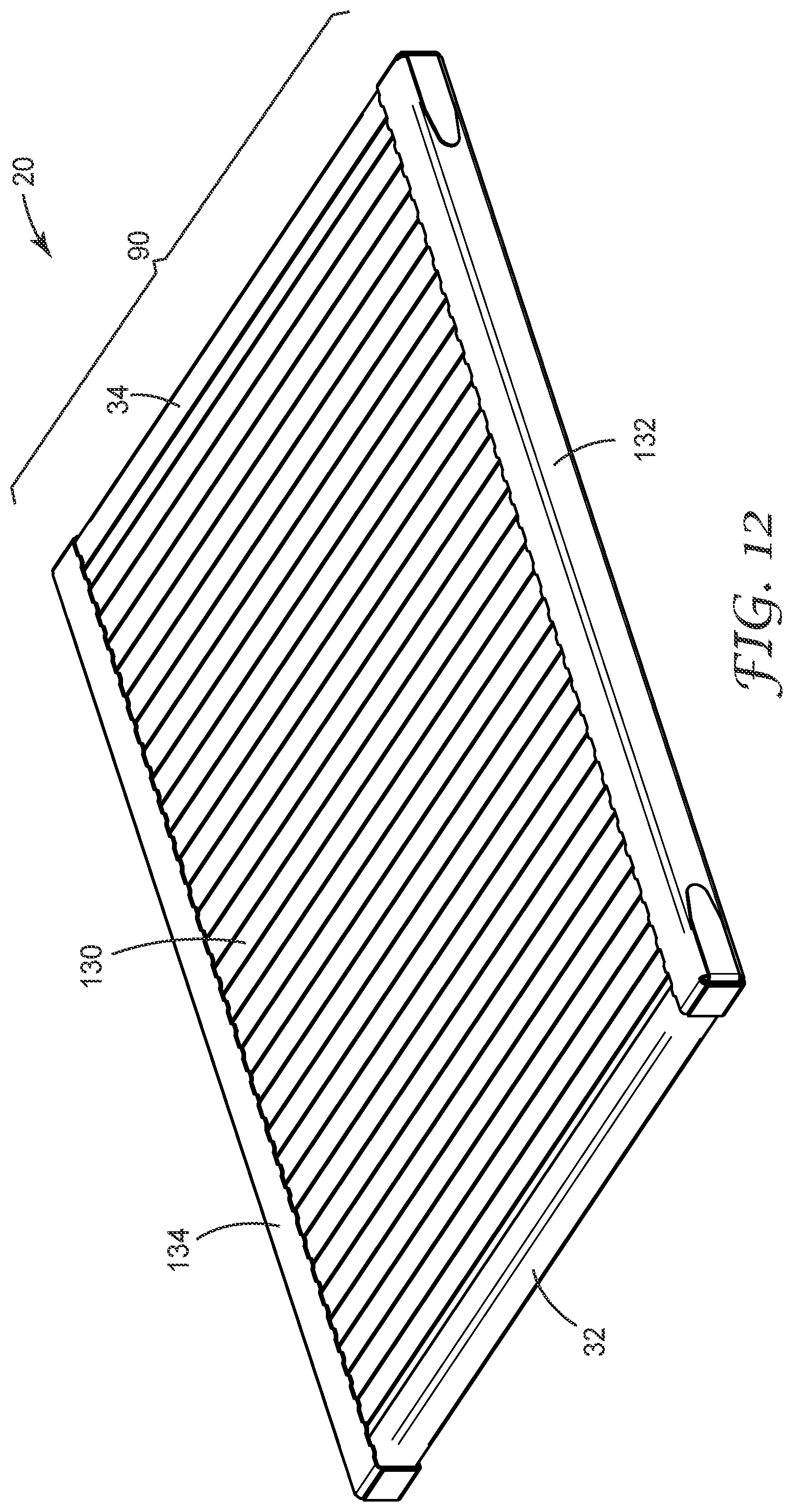 Patent US12569794 Figure 13 – Collapsible air filter and associated packaging