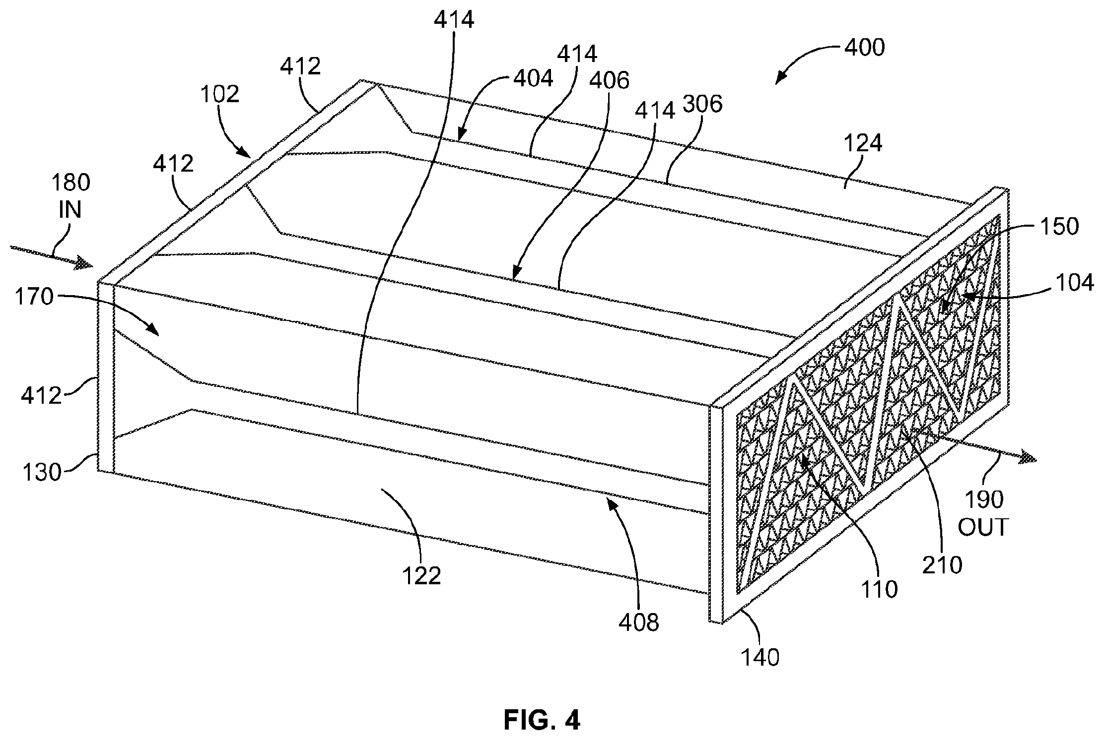 Patent US12569797 Figure 3 – Formed filter media