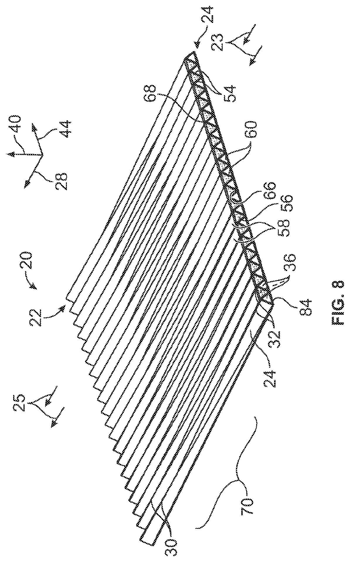 Patent US12569797 Figure 6 – Formed filter media