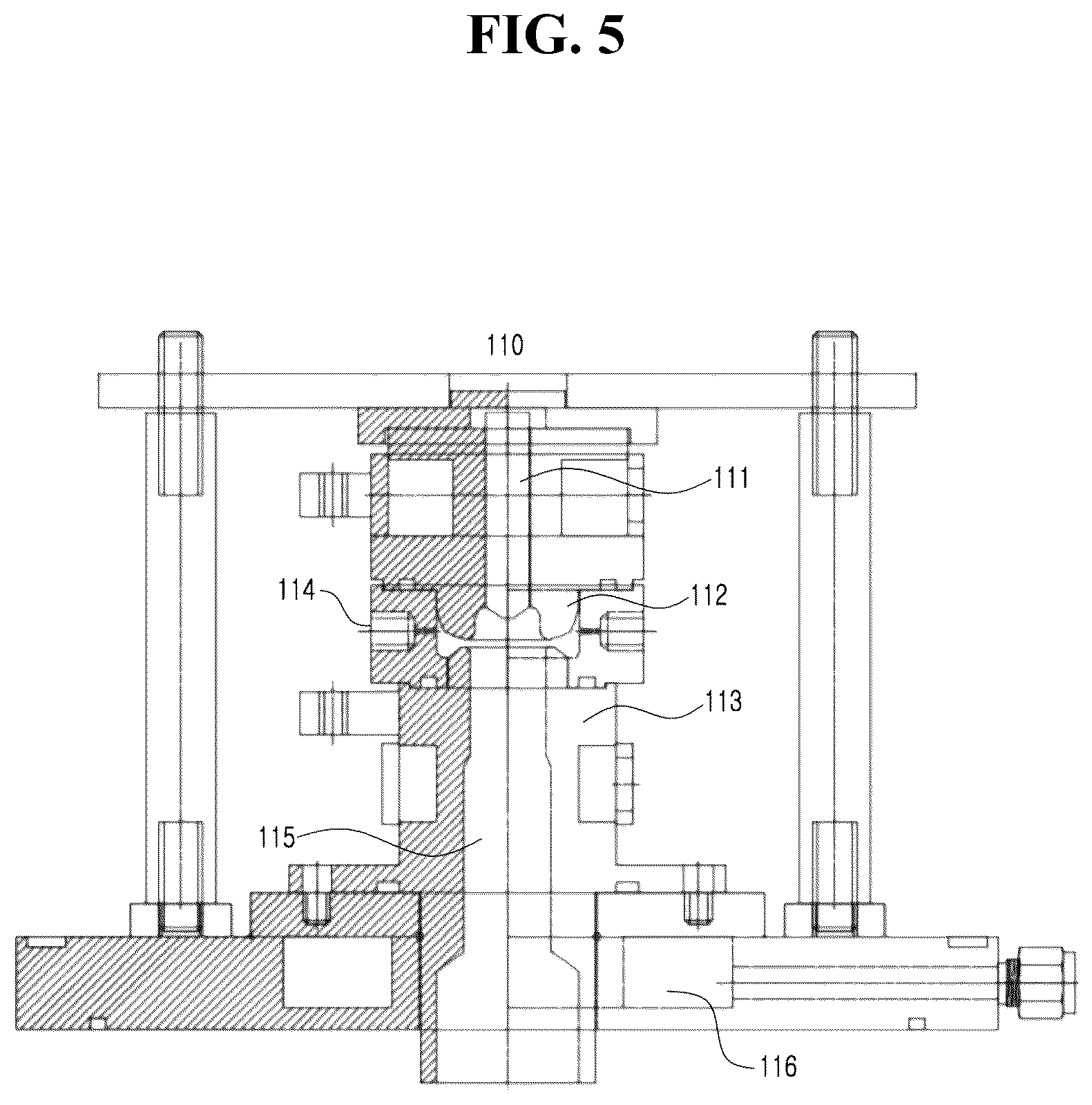 Patent US12569803 Figure 5 – Device for treating semiconductor process exhaust gas