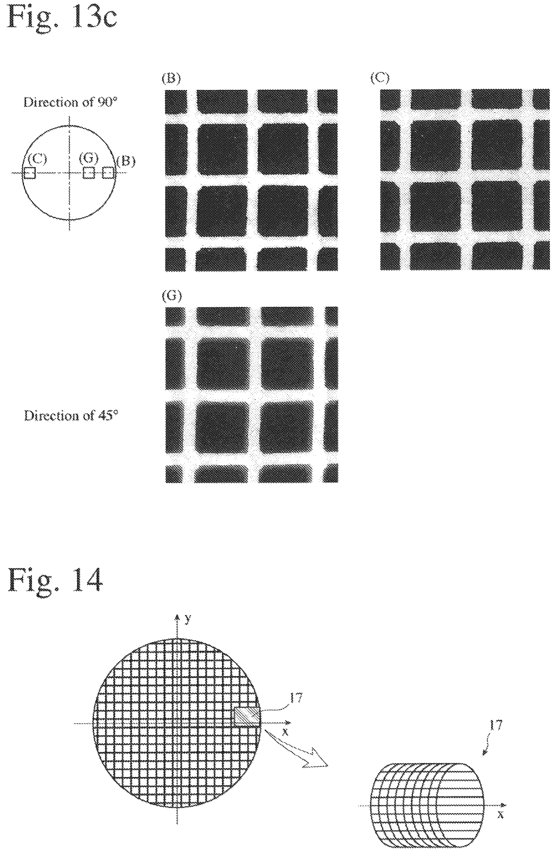 Patent US12569809 Figure 12 – Ceramic honeycomb structure and honeycomb-molding die