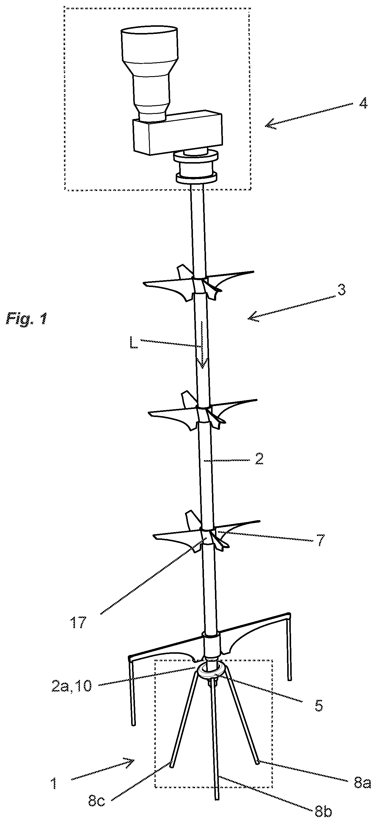 Patent US12569818 Figure 1 – Shaft support for supporting an agitator shaft and an agitator