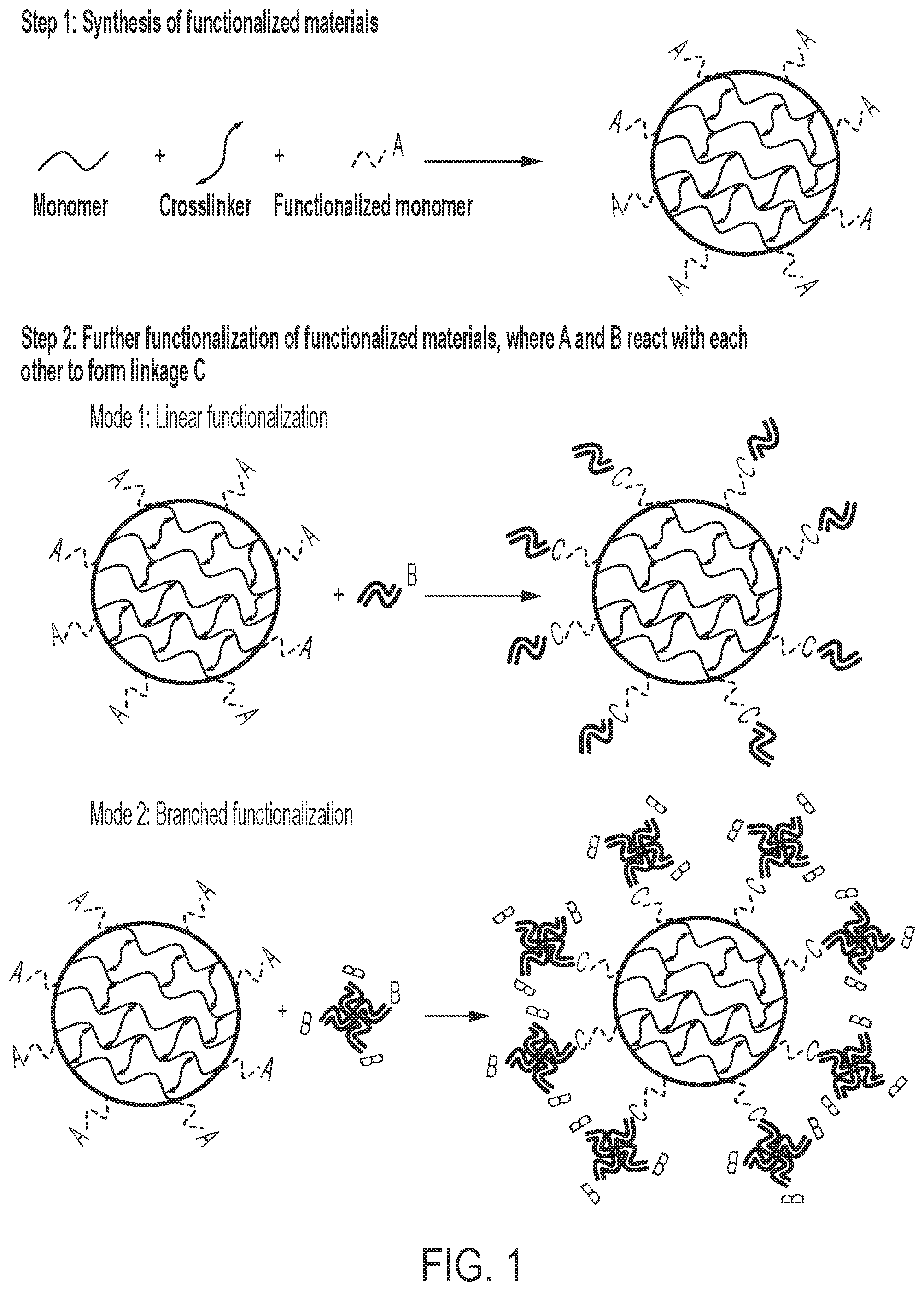 Patent US12569820 Figure 1 – Universal functionalized beads and method of making same